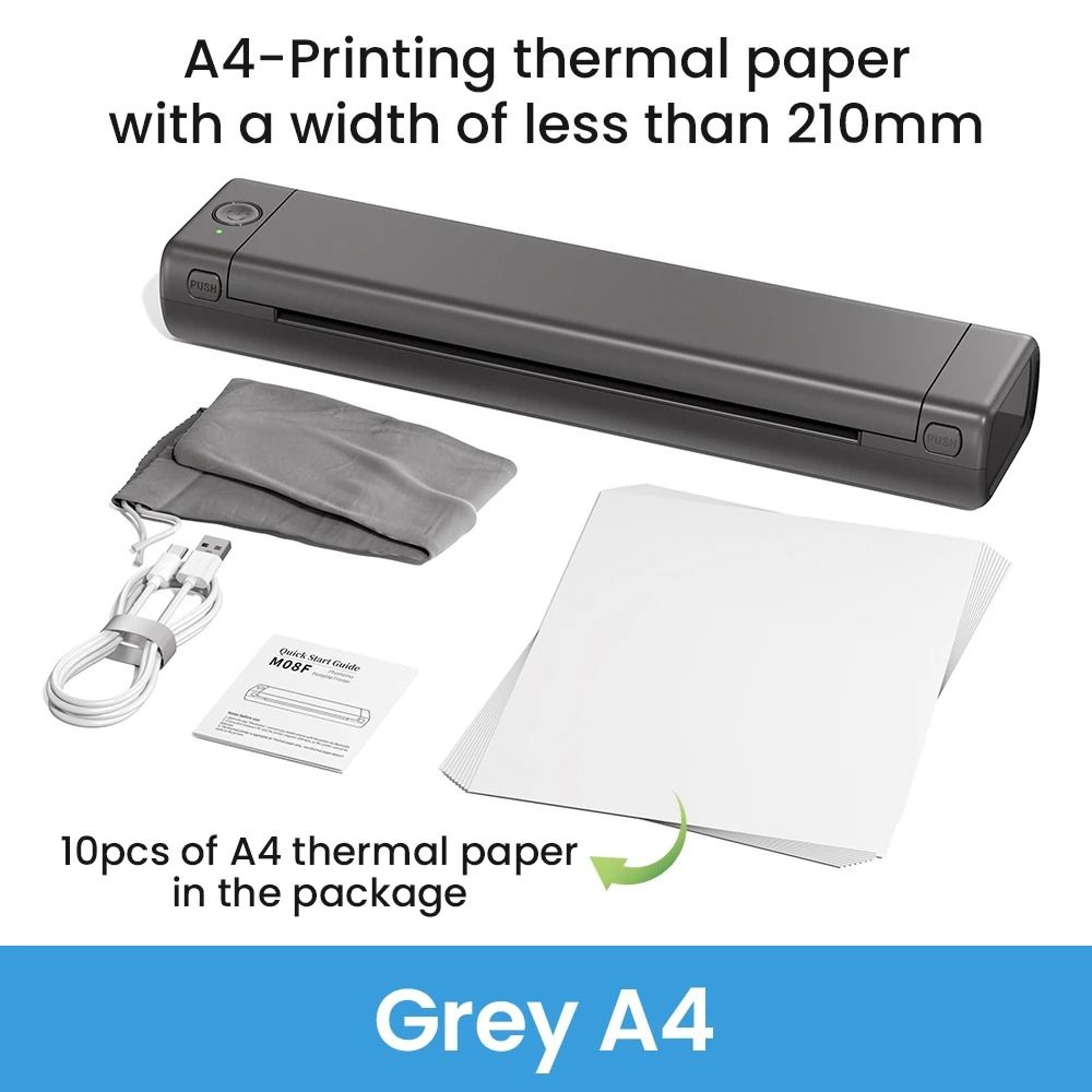 Phomemo M08F Portable A4 Wireless Thermal Printer  Bluetooth Tattoo Stencil Maker 18