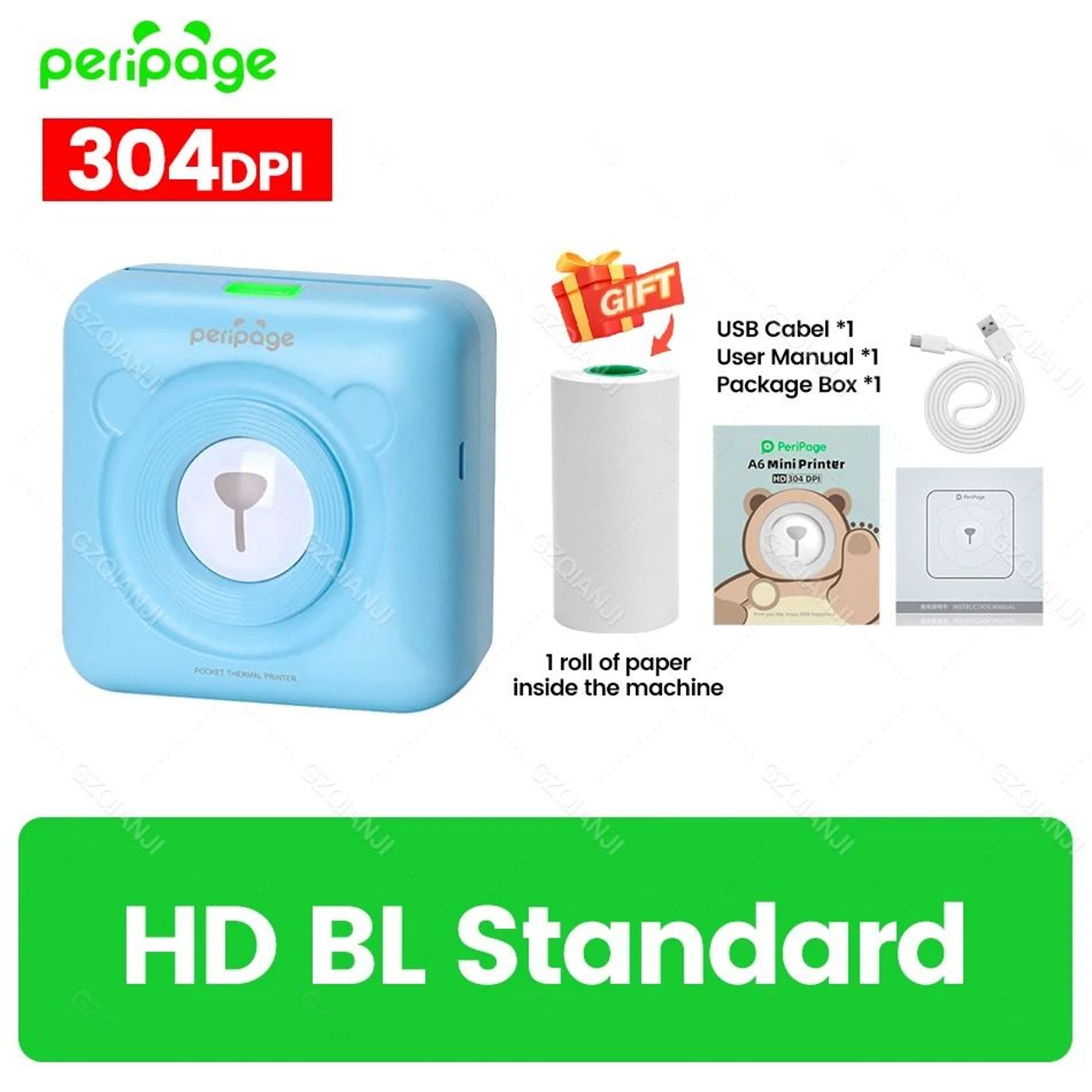 PeriPage A6 300DPI Mini Bluetooth Thermal Photo  Label Printer 11