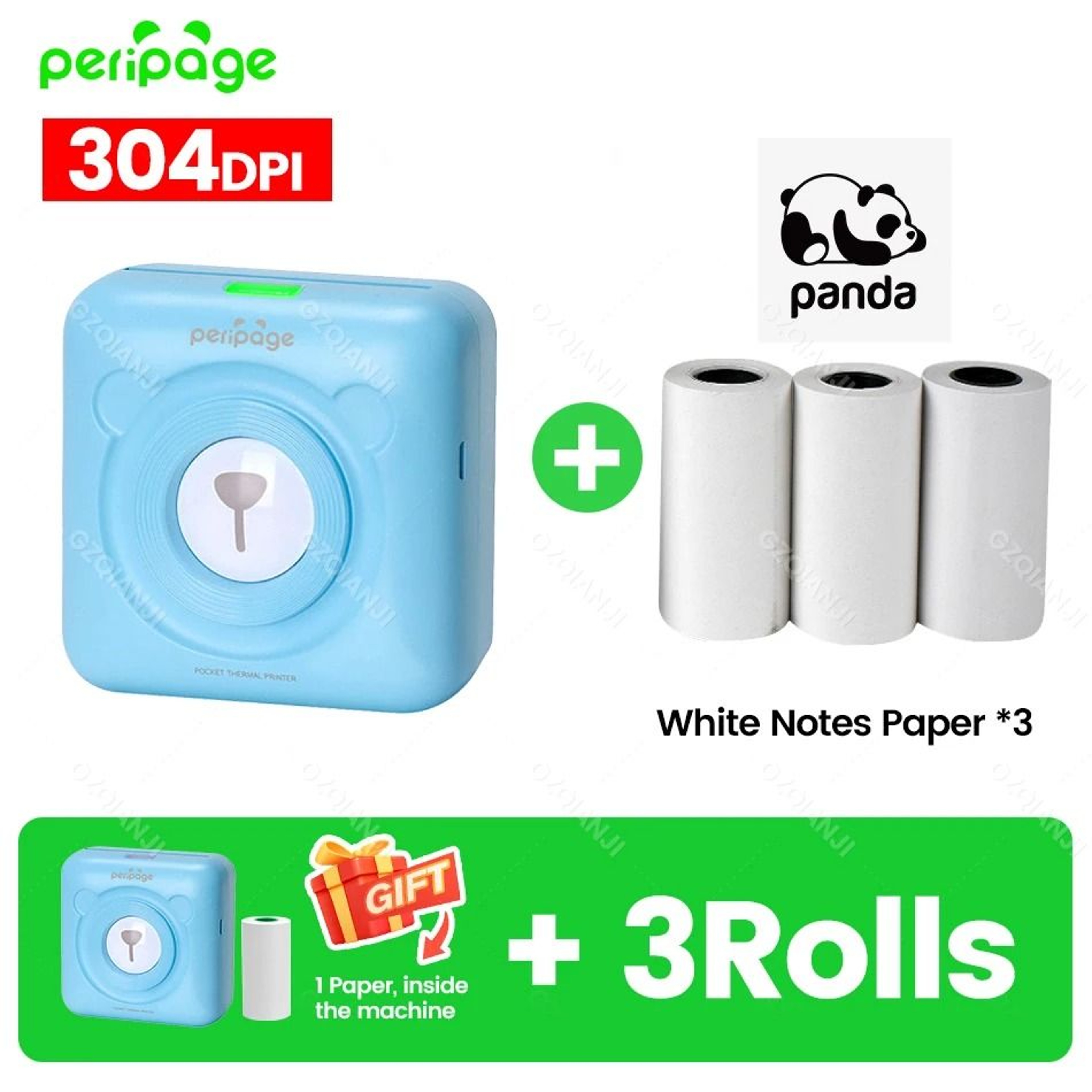 PeriPage A6 300DPI Mini Bluetooth Thermal Photo  Label Printer 8