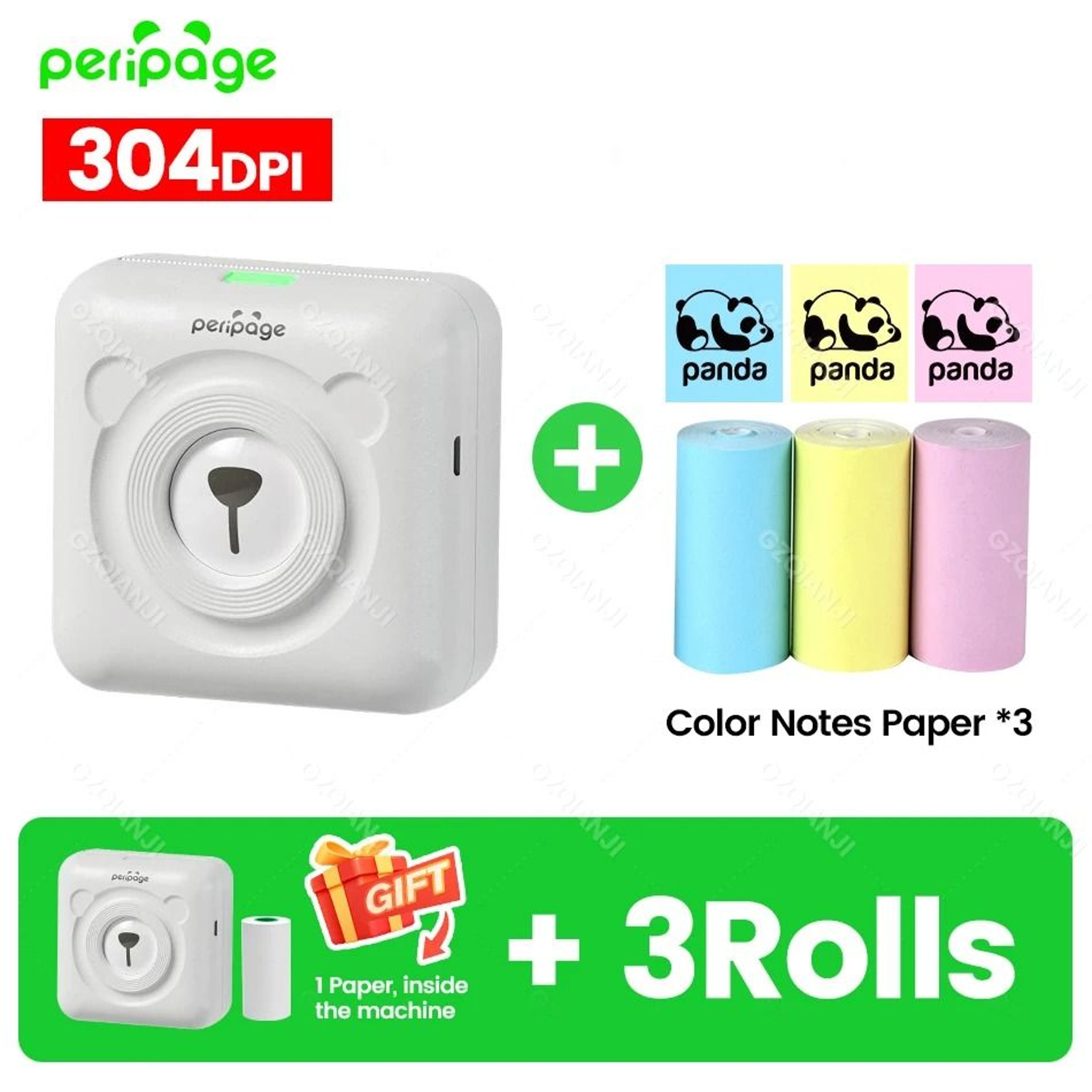 PeriPage A6 300DPI Mini Bluetooth Thermal Photo  Label Printer 14
