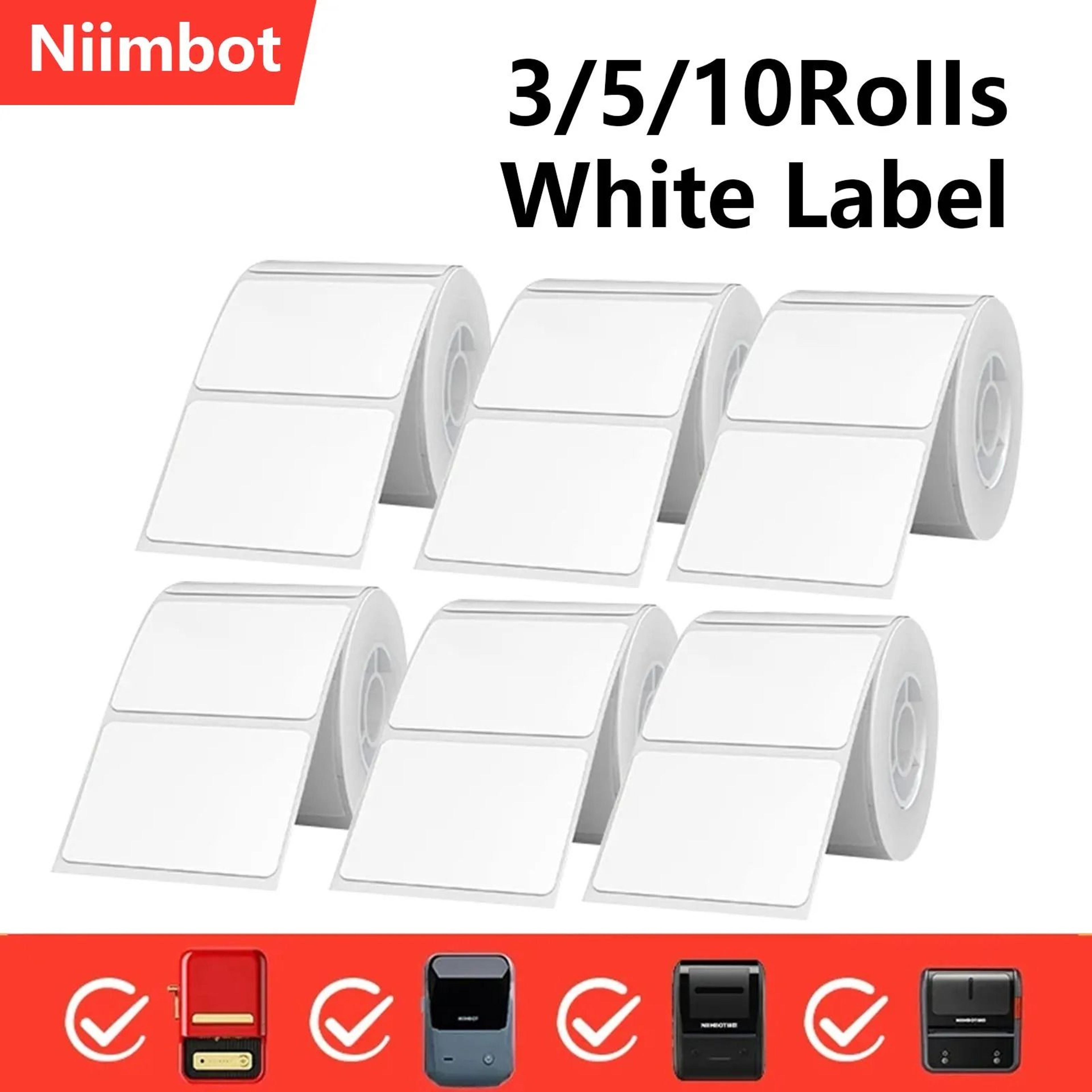 NIIMBOT B1 B21 Mini Portable Bluetooth Thermal Label Printer 0