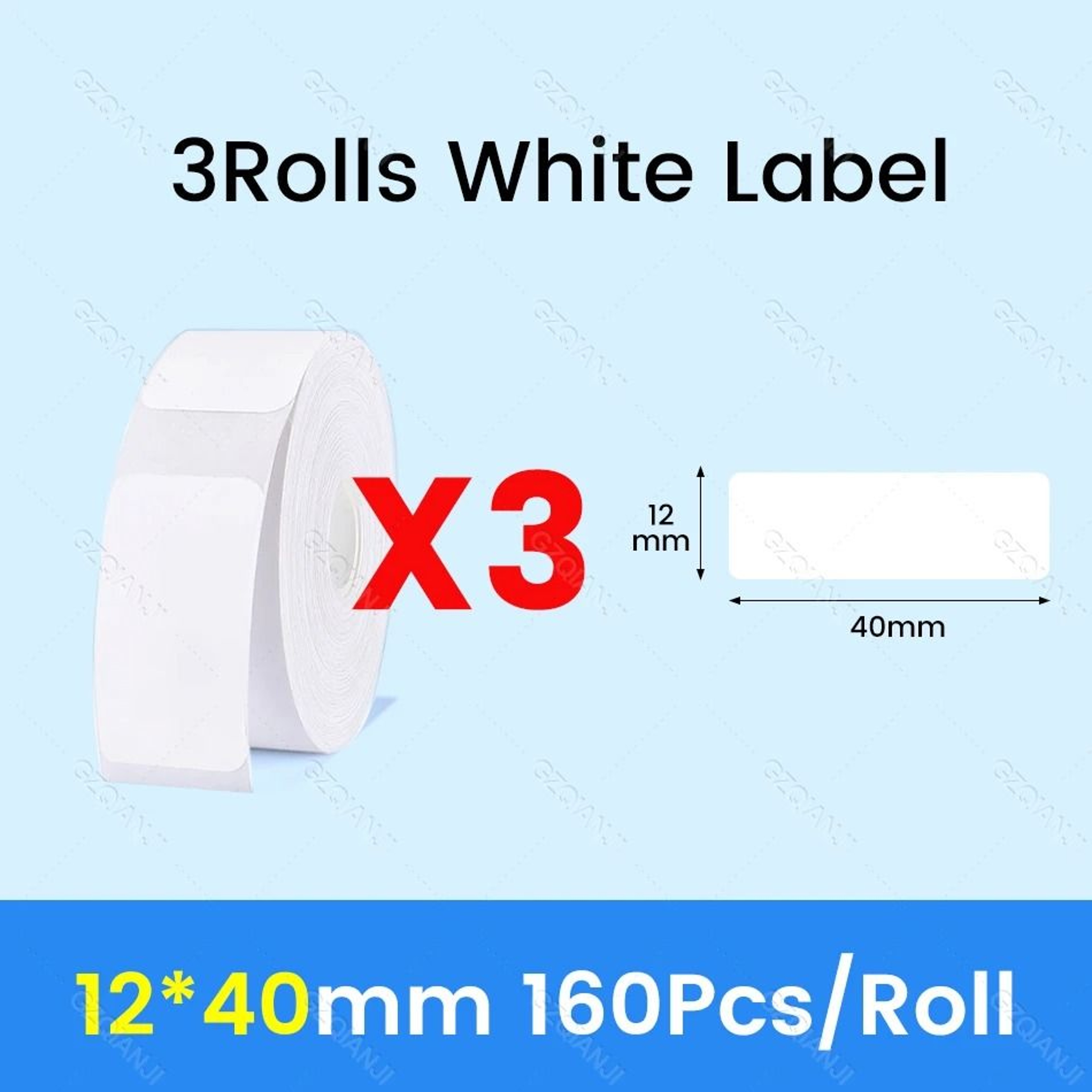 NIIMBOT Waterproof SelfAdhesive White Thermal Label Paper Rolls For D101 D11  D110 Printer 7