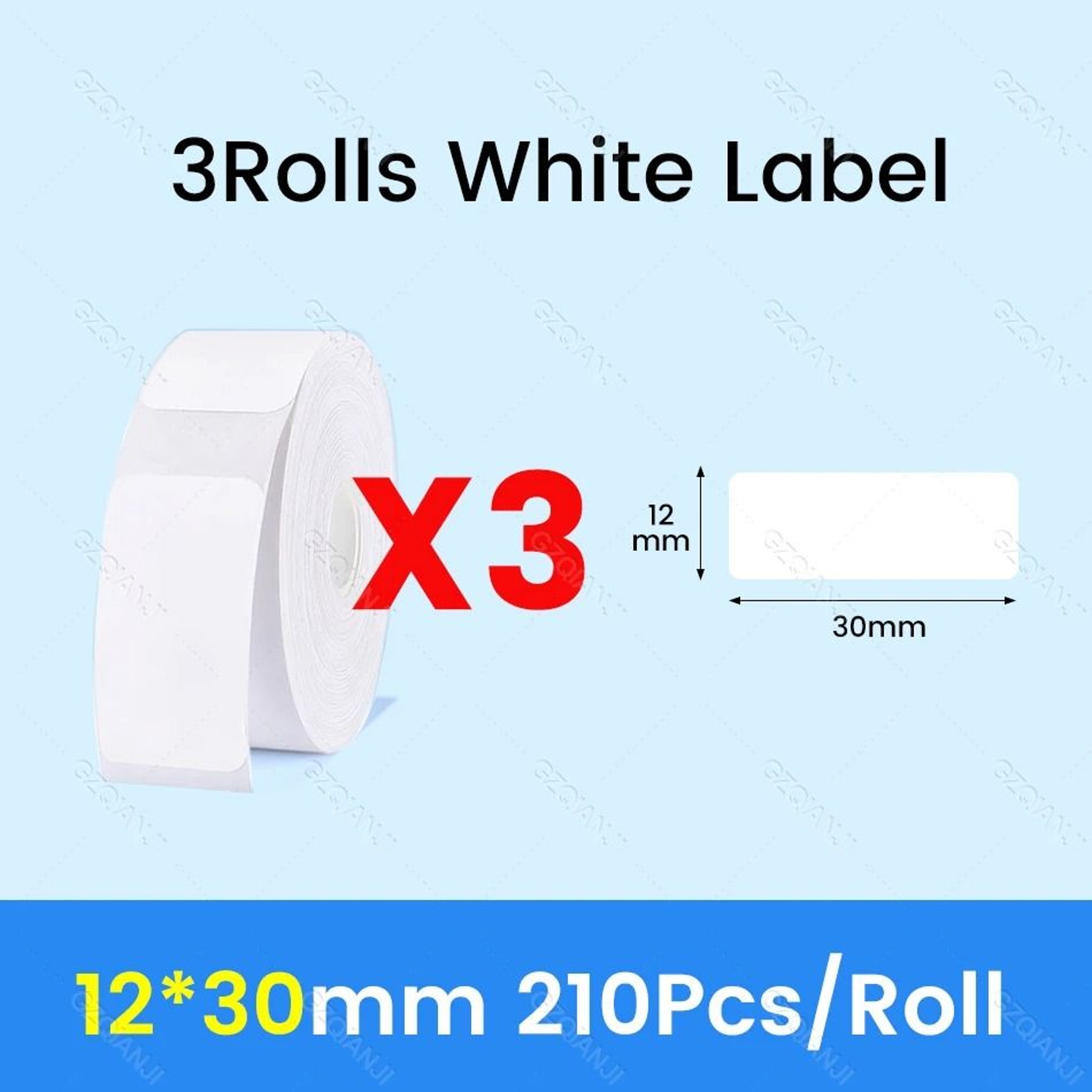 NIIMBOT Waterproof SelfAdhesive White Thermal Label Paper Rolls For D101 D11  D110 Printer 6