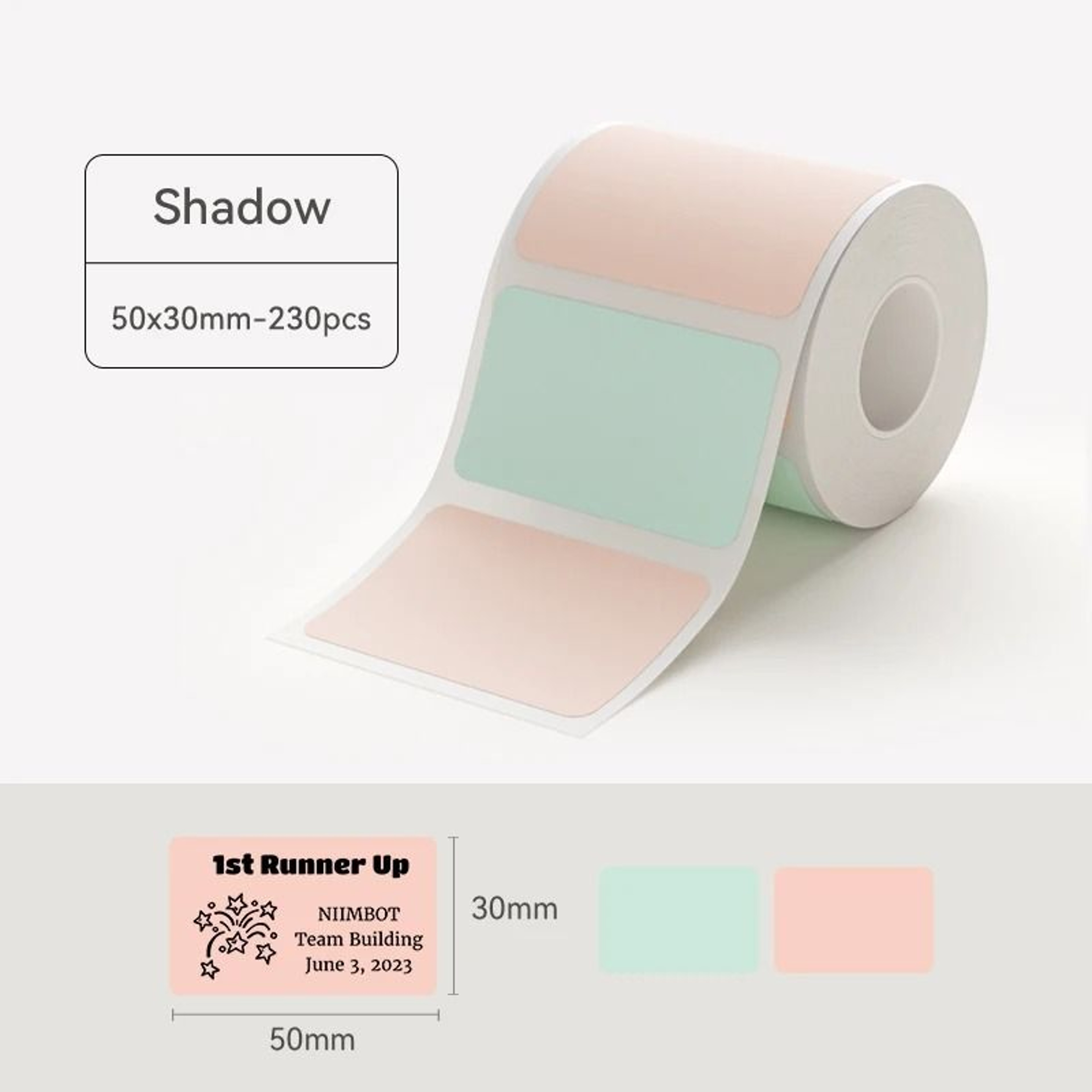 NIIMBOT Colored SelfAdhesive Thermal Label Paper Rolls For B21 B203  B3S Printers 7