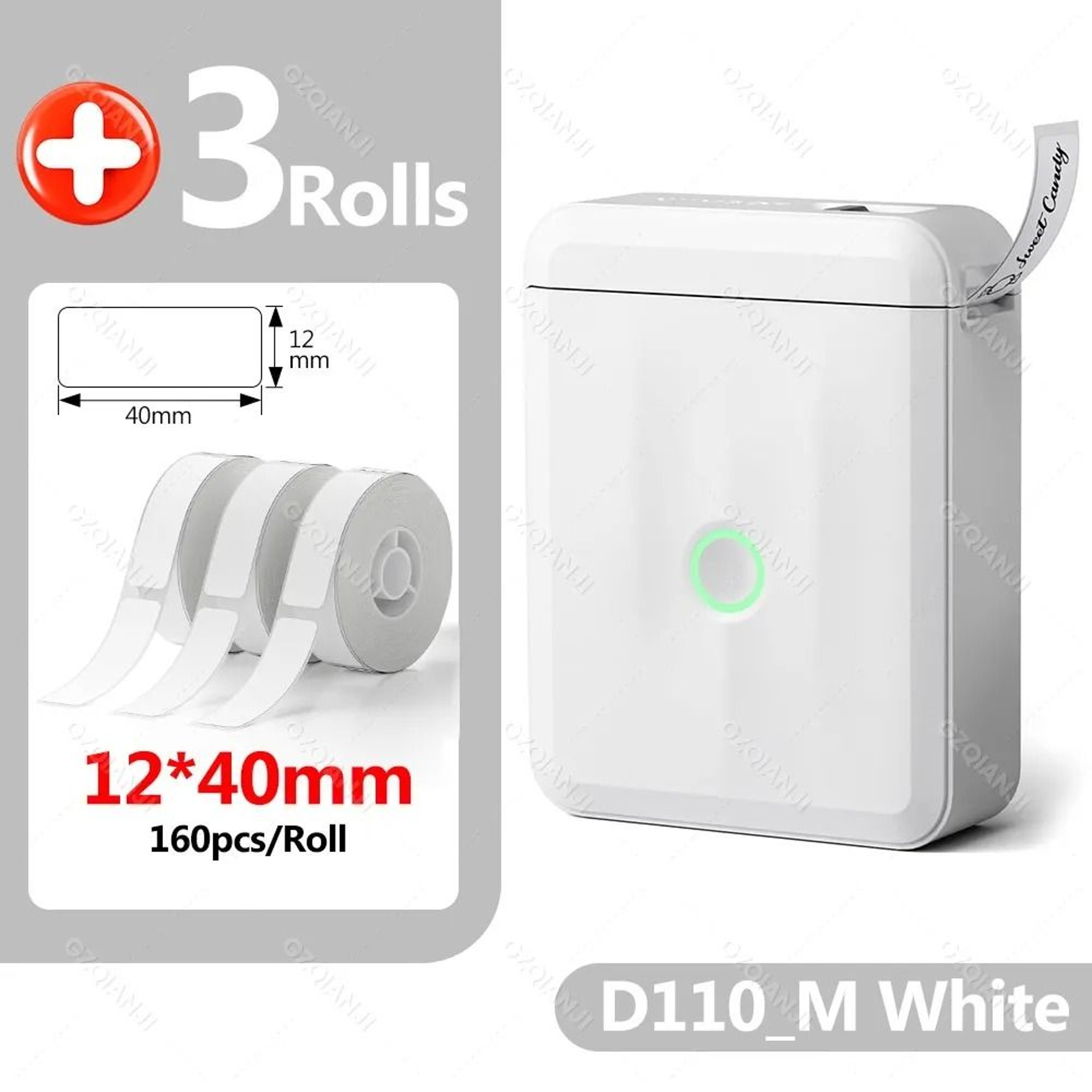 NIIMBOT D110  D11H 300DPI Mini Portable Wireless Thermal Label Printer 19