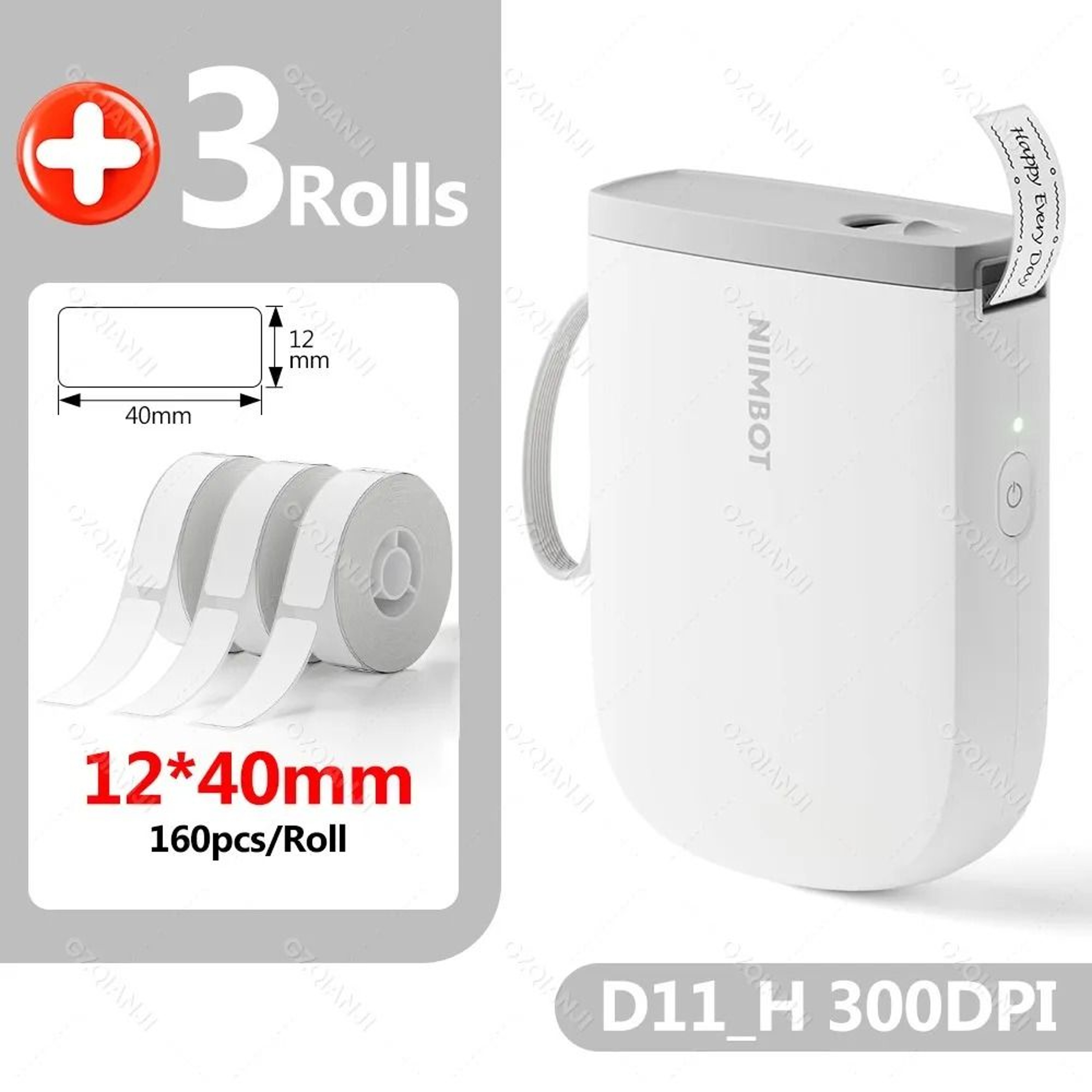 NIIMBOT D110  D11H 300DPI Mini Portable Wireless Thermal Label Printer 16