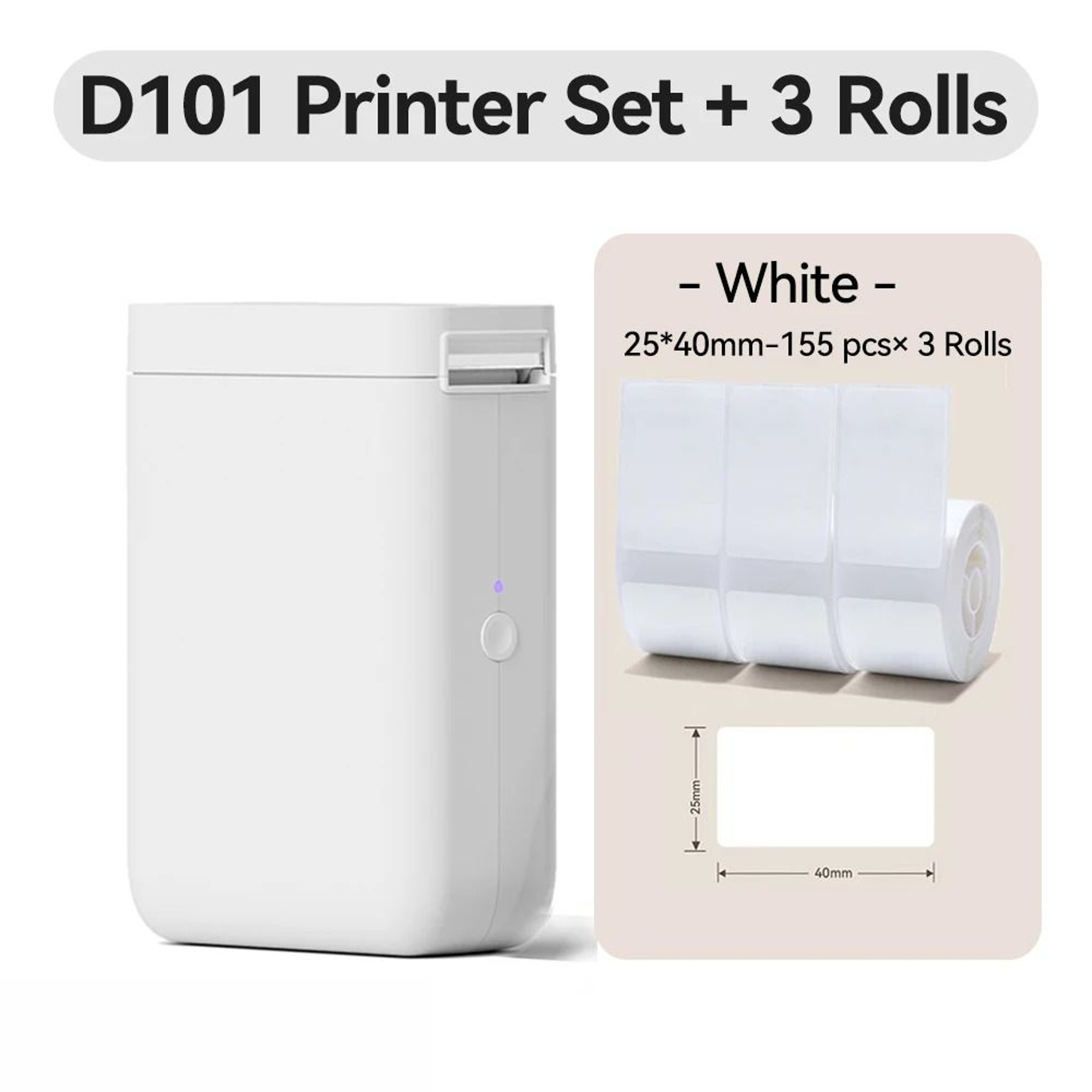 NIIMBOT D101 Portable Wireless Thermal Label Printer  Pocket Barcode Maker 9