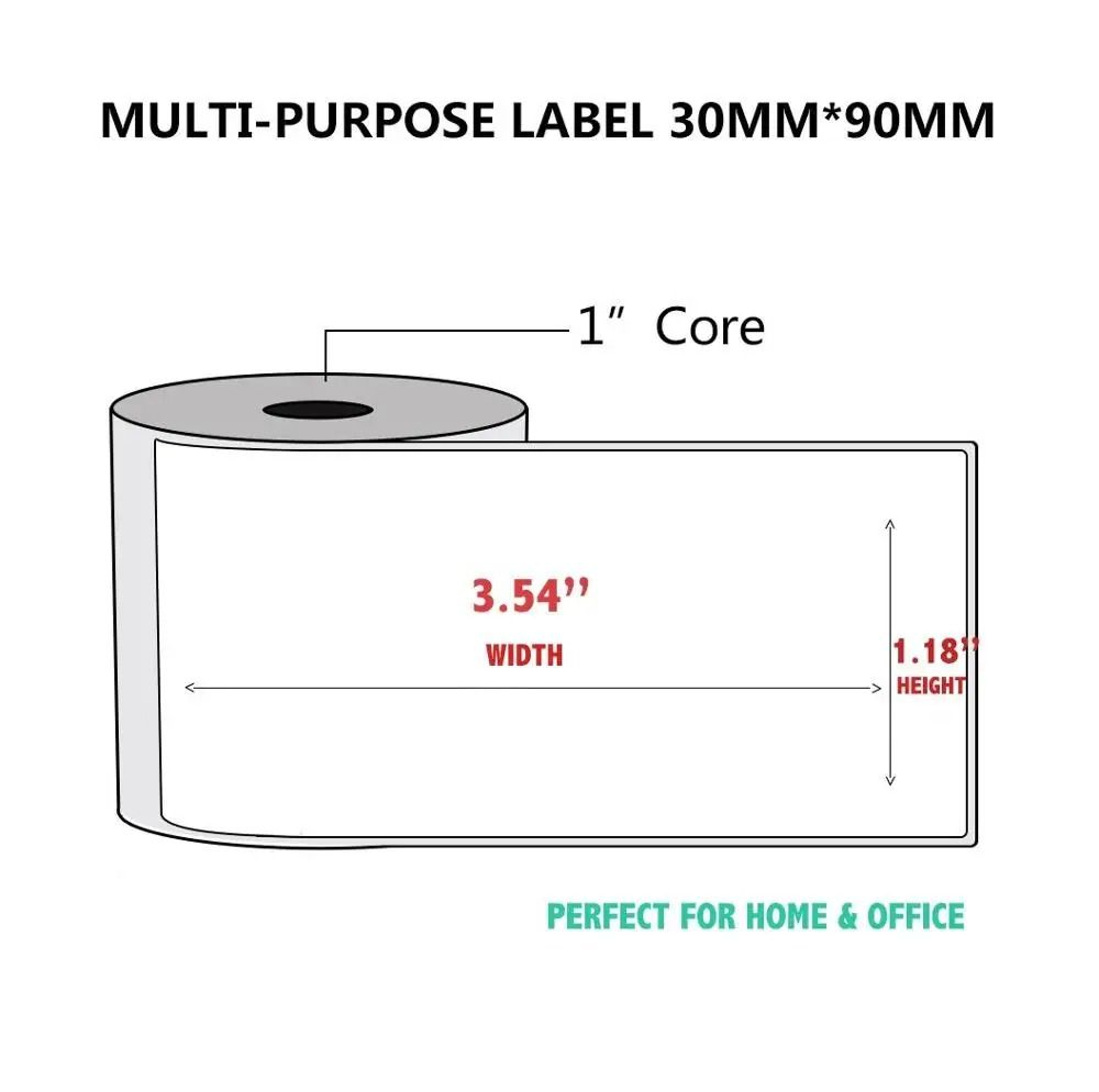 NETUM Thermal Printing Paper Rolls 10 Rolls Pack For NTG5 Barcode Label Printers 15
