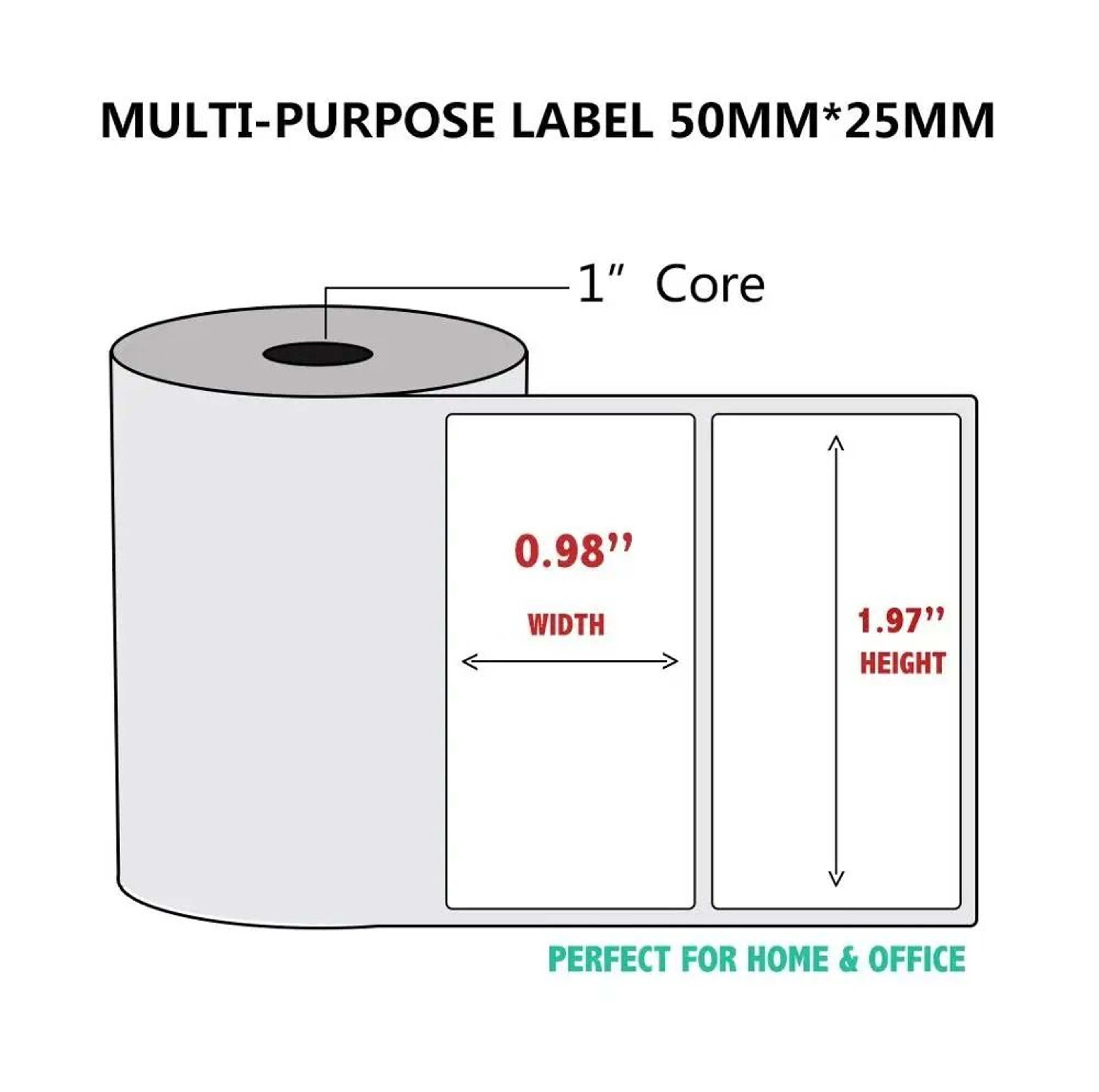 NETUM Thermal Printing Paper Rolls 10 Rolls Pack For NTG5 Barcode Label Printers 6