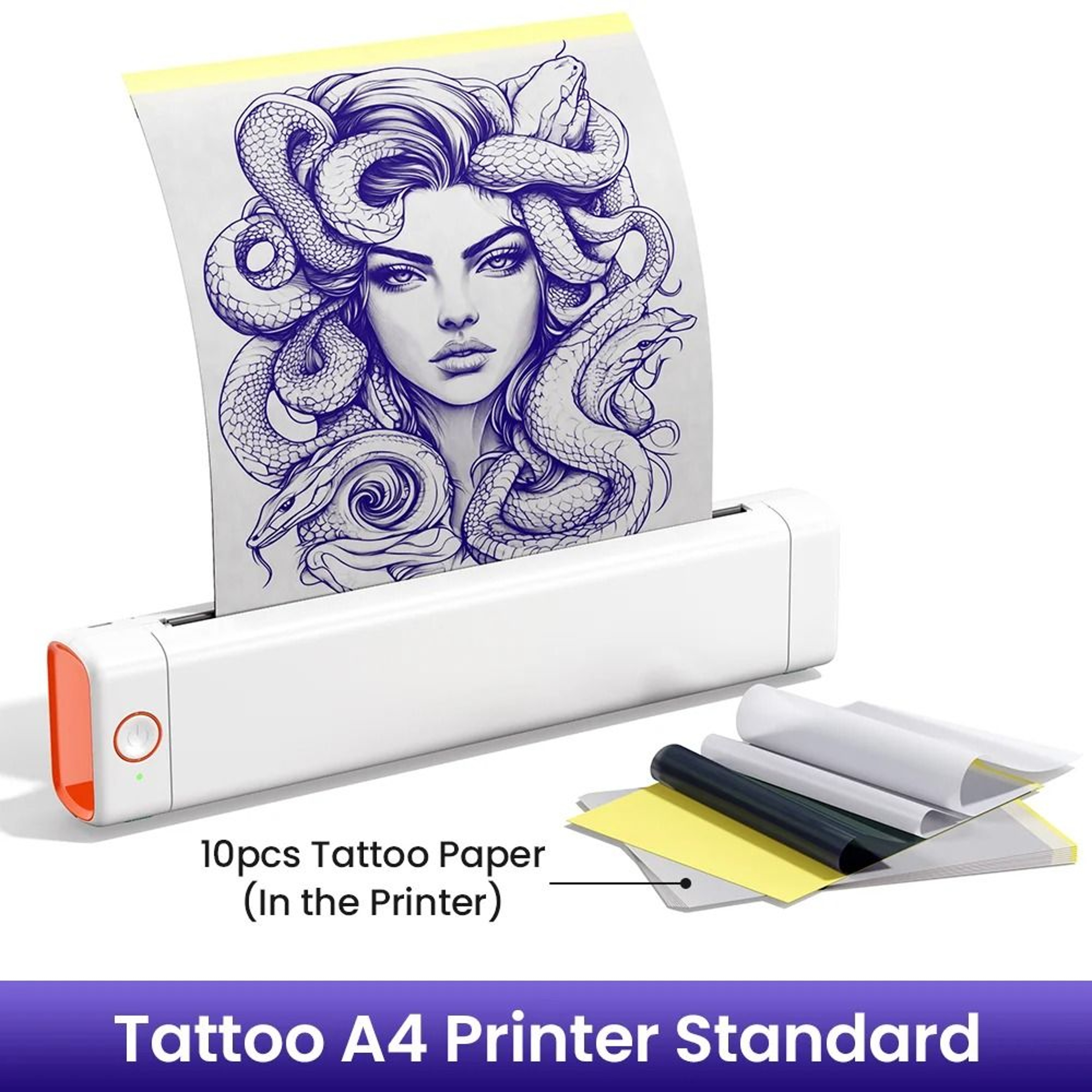 Phomemo M08F Wireless Bluetooth Thermal Tattoo Stencil Printer For Professional Artists  Beginners 7