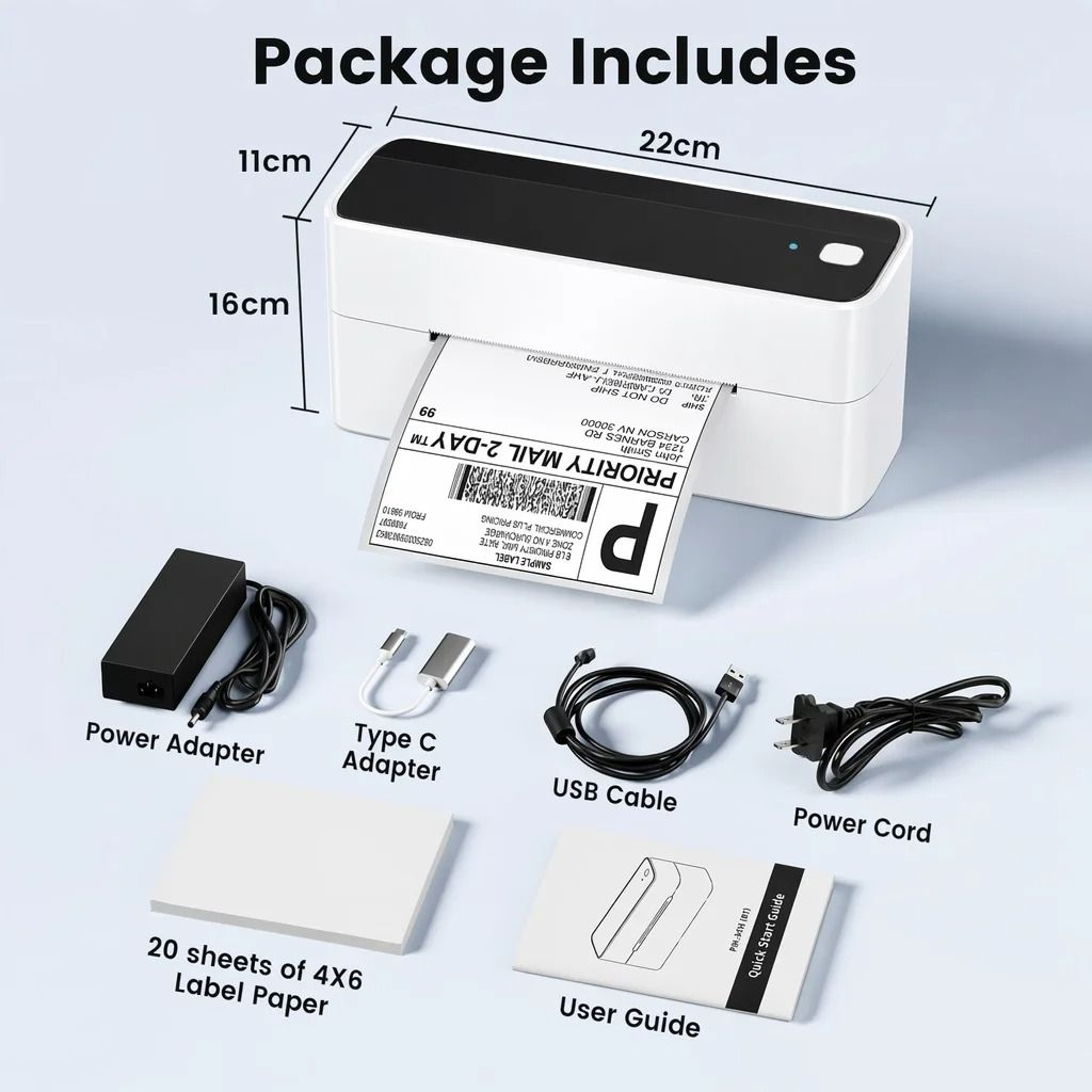 Phomemo 241BT Wireless Bluetooth 4x6 Thermal Shipping Label Printer For Small Business  ECommerce 6