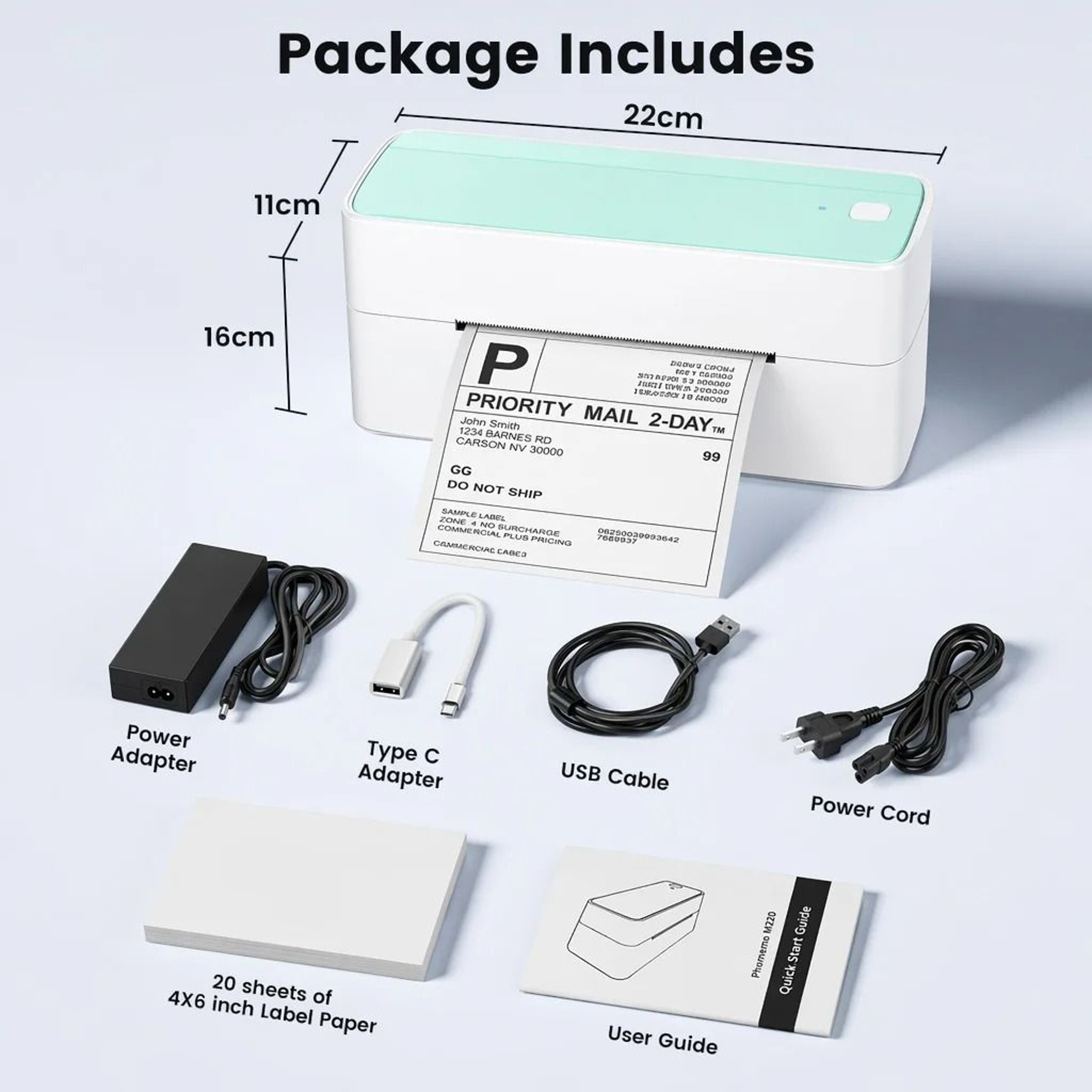 Phomemo 241BT Wireless Bluetooth 4x6 Thermal Shipping Label Printer For Small Business  ECommerce 10