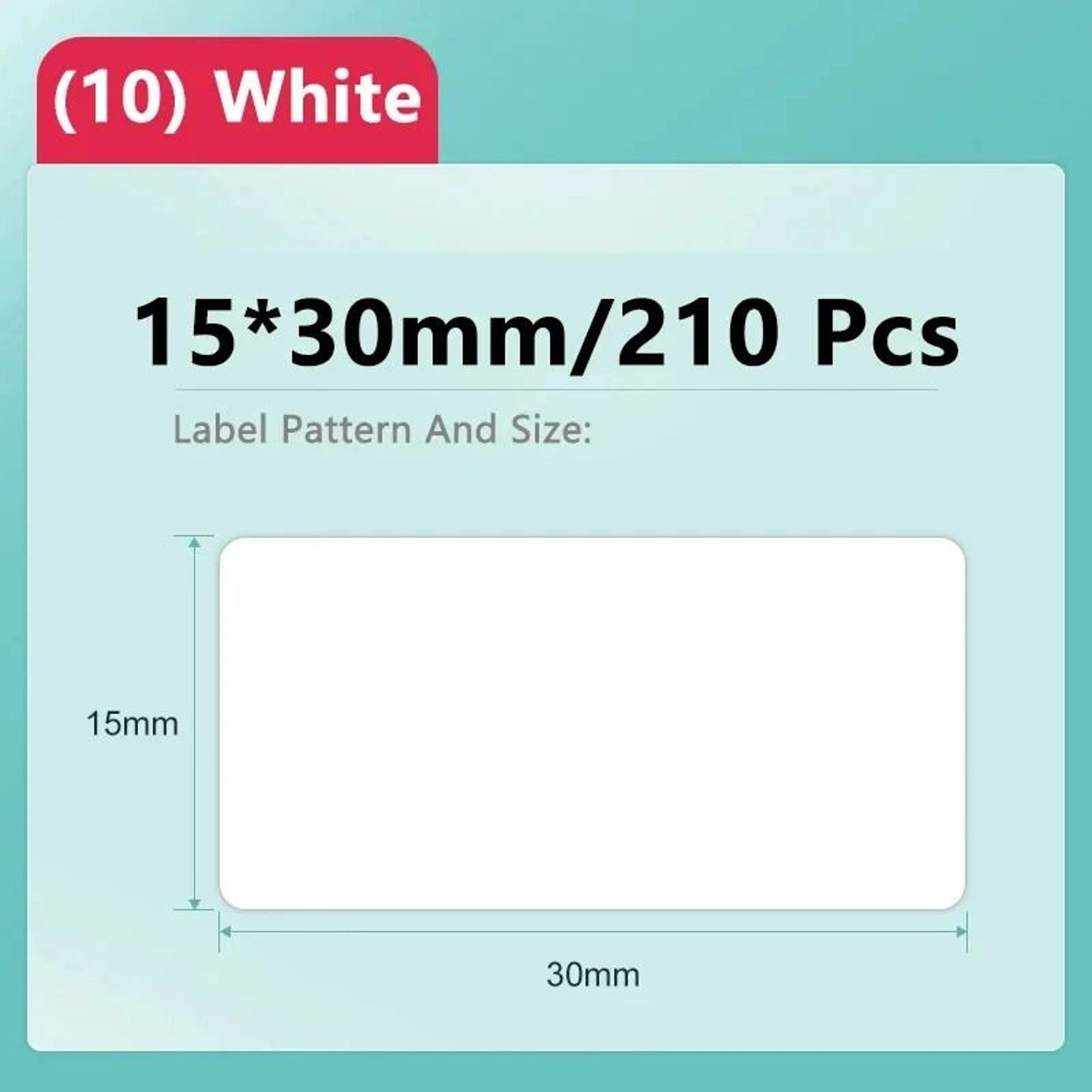 NIIMBOT Official Thermal Label Sticker Rolls Wire Cable White Color  Round Tags For D11 D101  D110  8