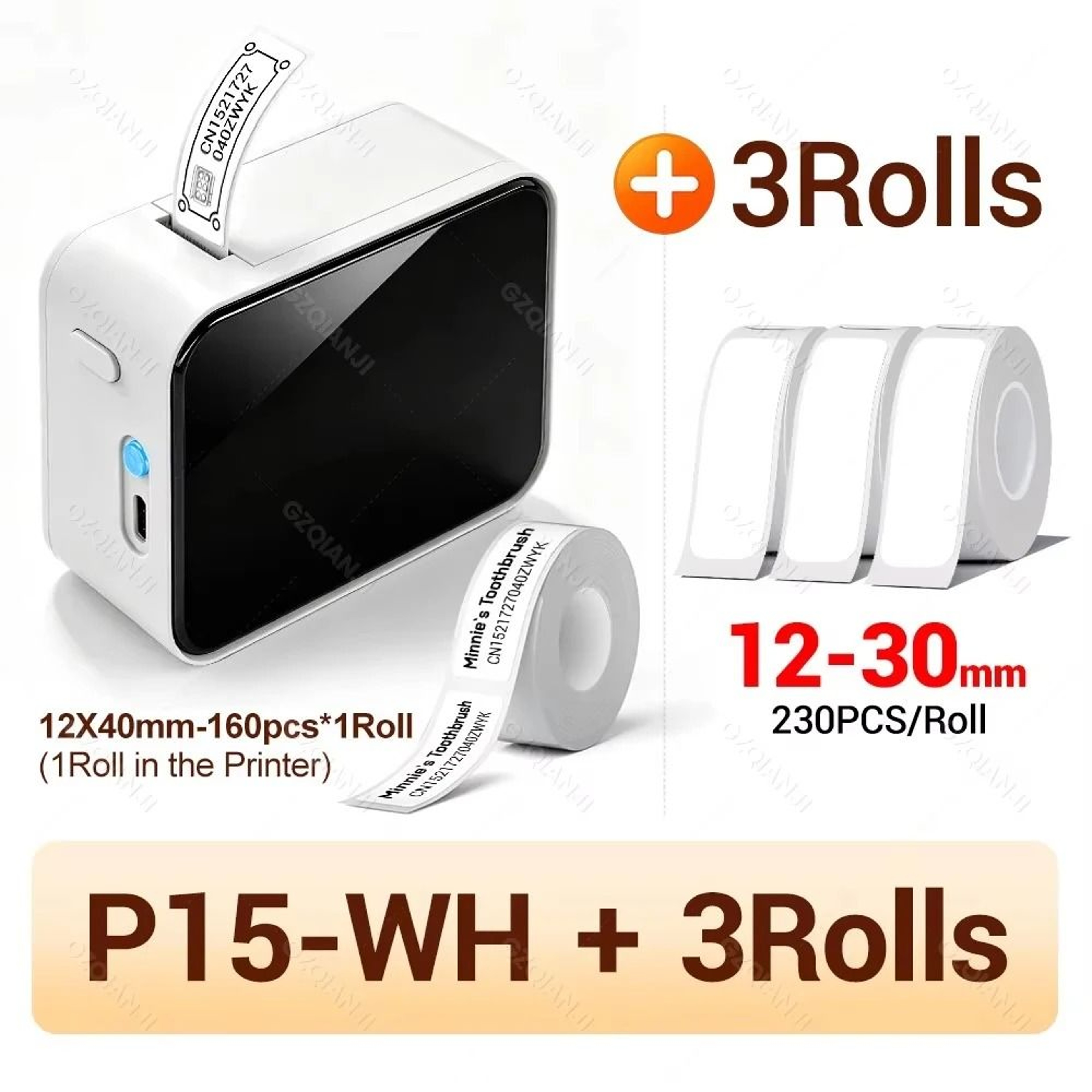 Marklife P15 Mini Wireless Bluetooth Thermal Label Printer For Office Kitchen  School Organization 10