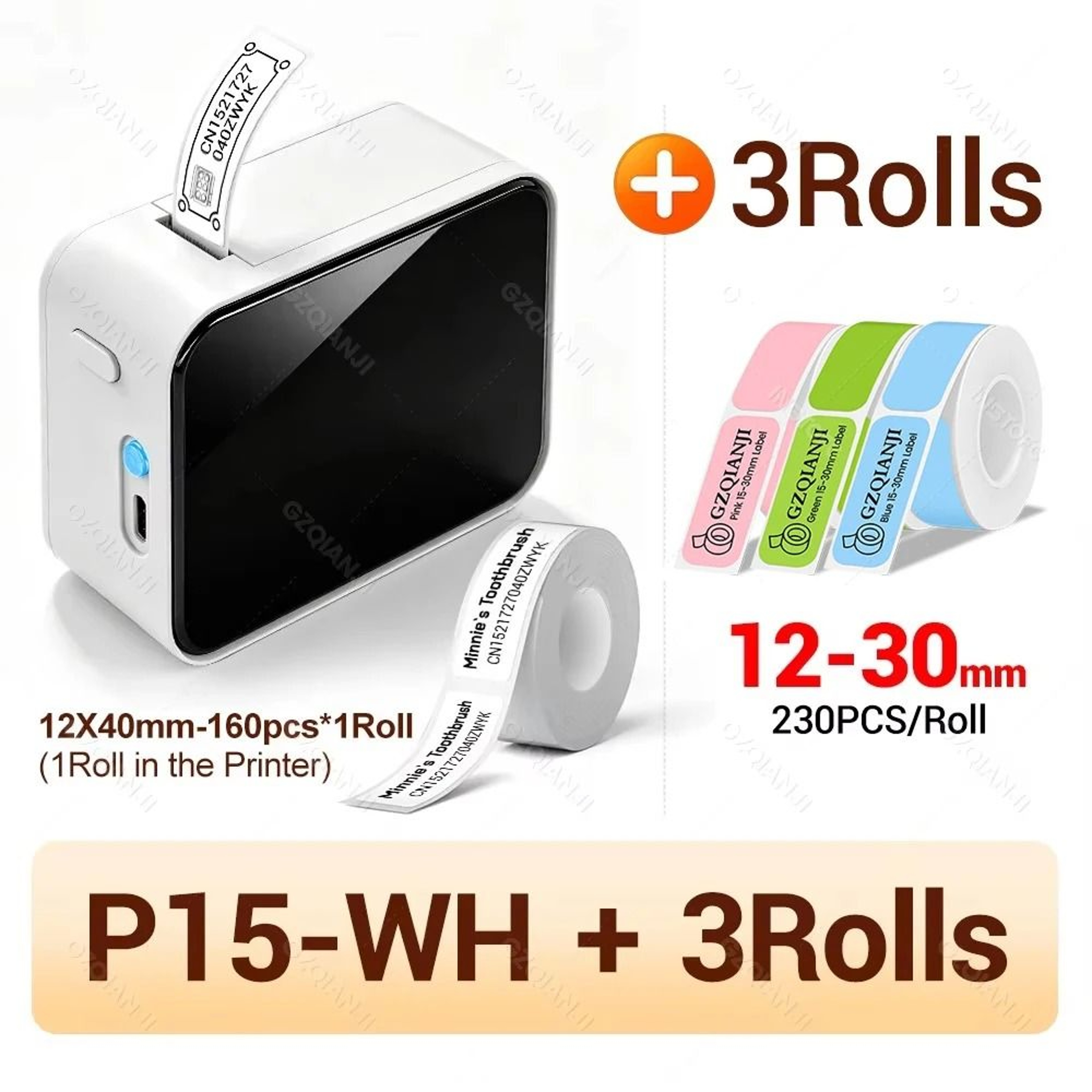 Marklife P15 Mini Wireless Bluetooth Thermal Label Printer For Office Kitchen  School Organization 11