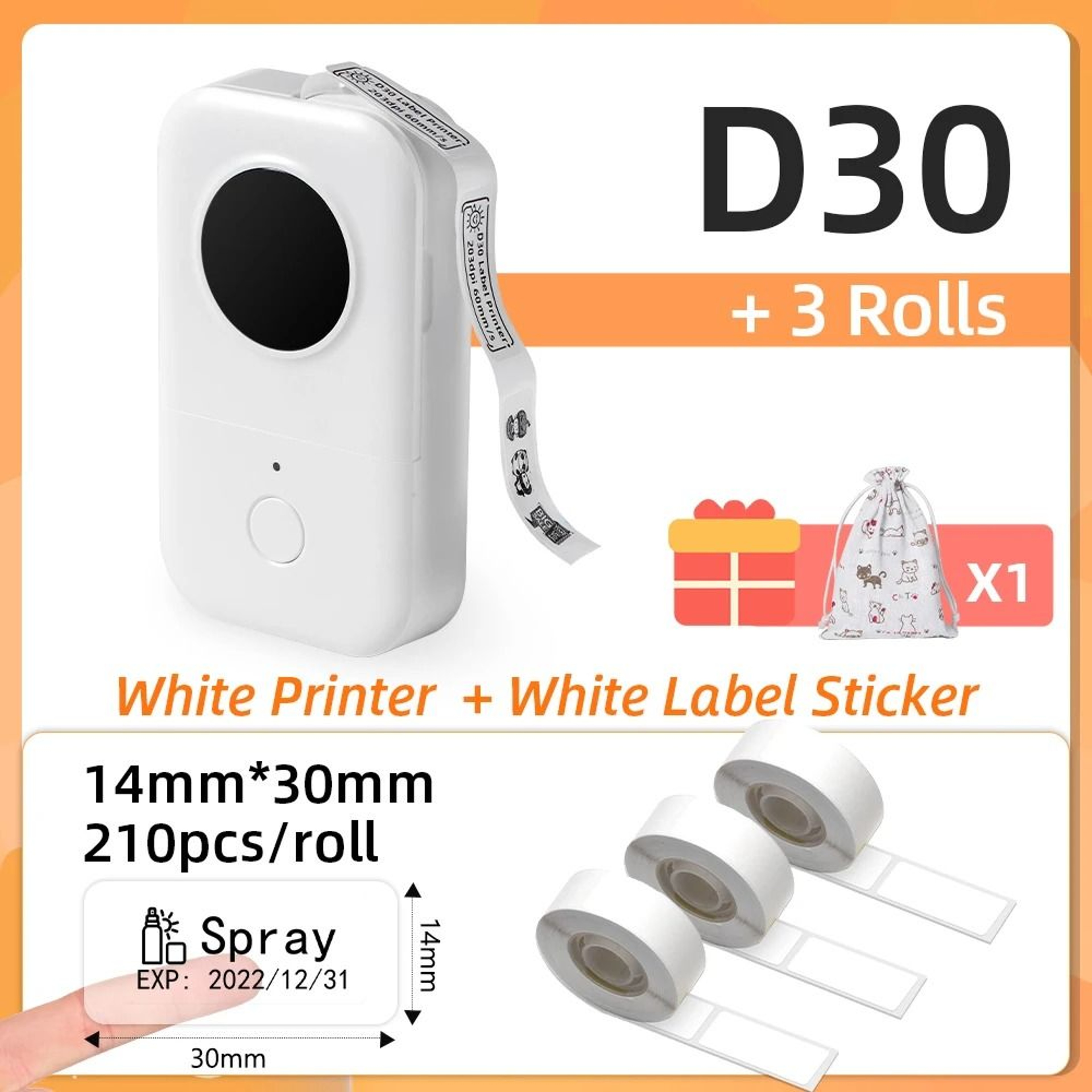 Phomemo D30 Mini Wireless Bluetooth Pocket Thermal Label Printer For Home School  Office 17