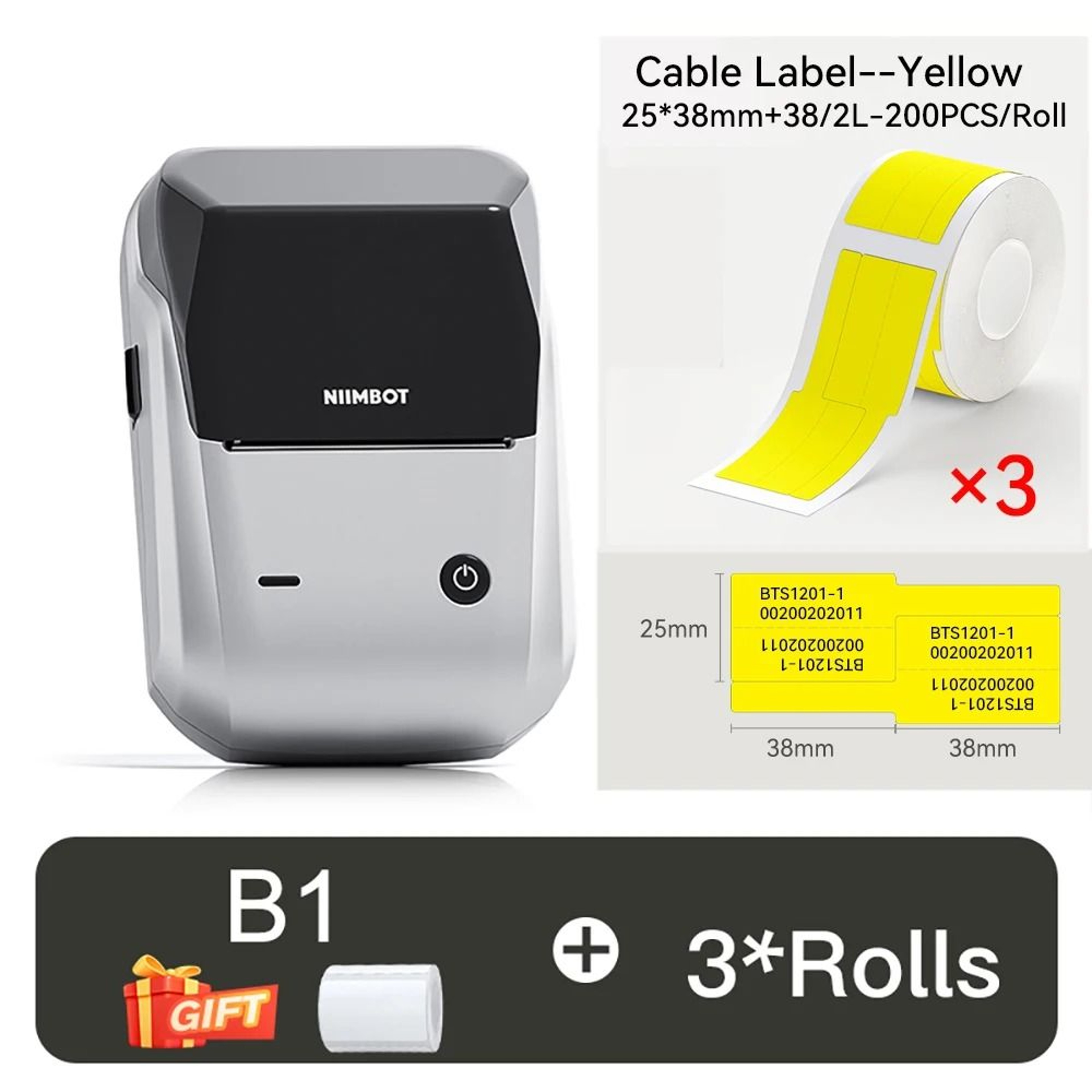 NIIMBOT B1 Mini Wireless Bluetooth Thermal Label Printer  Cable Tag Maker For Office  Home 15