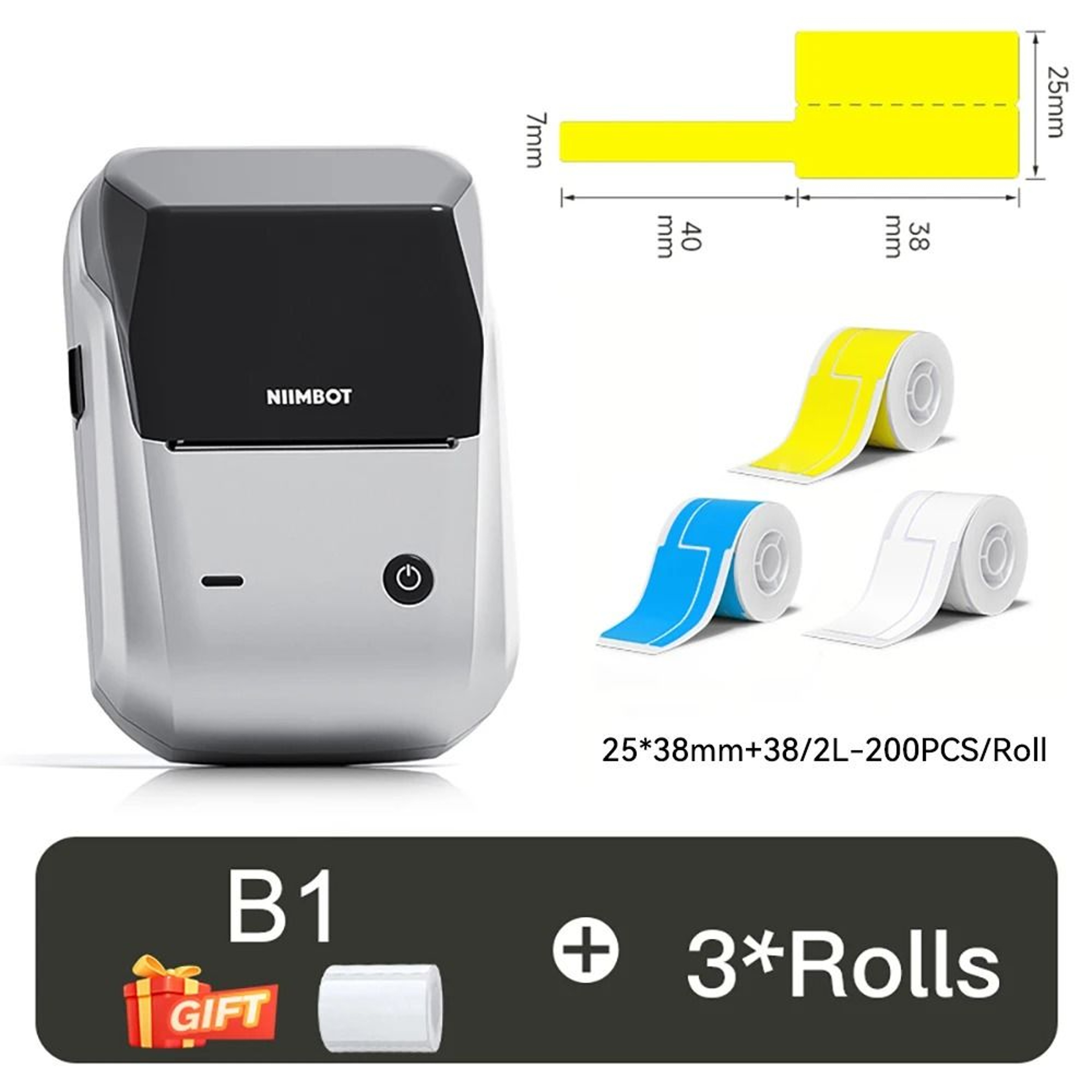 NIIMBOT B1 Mini Wireless Bluetooth Thermal Label Printer  Cable Tag Maker For Office  Home 20