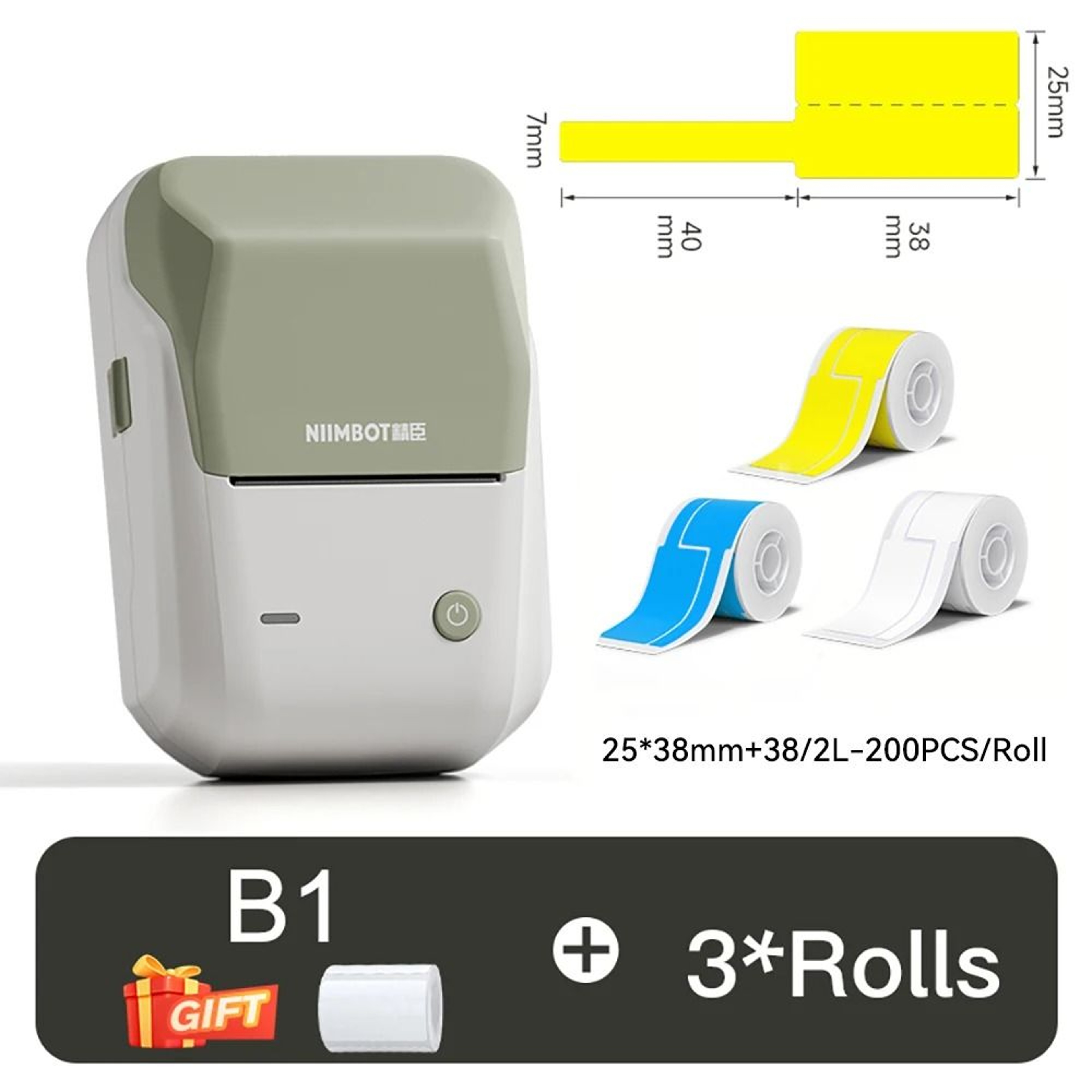 NIIMBOT B1 Mini Wireless Bluetooth Thermal Label Printer  Cable Tag Maker For Office  Home 22