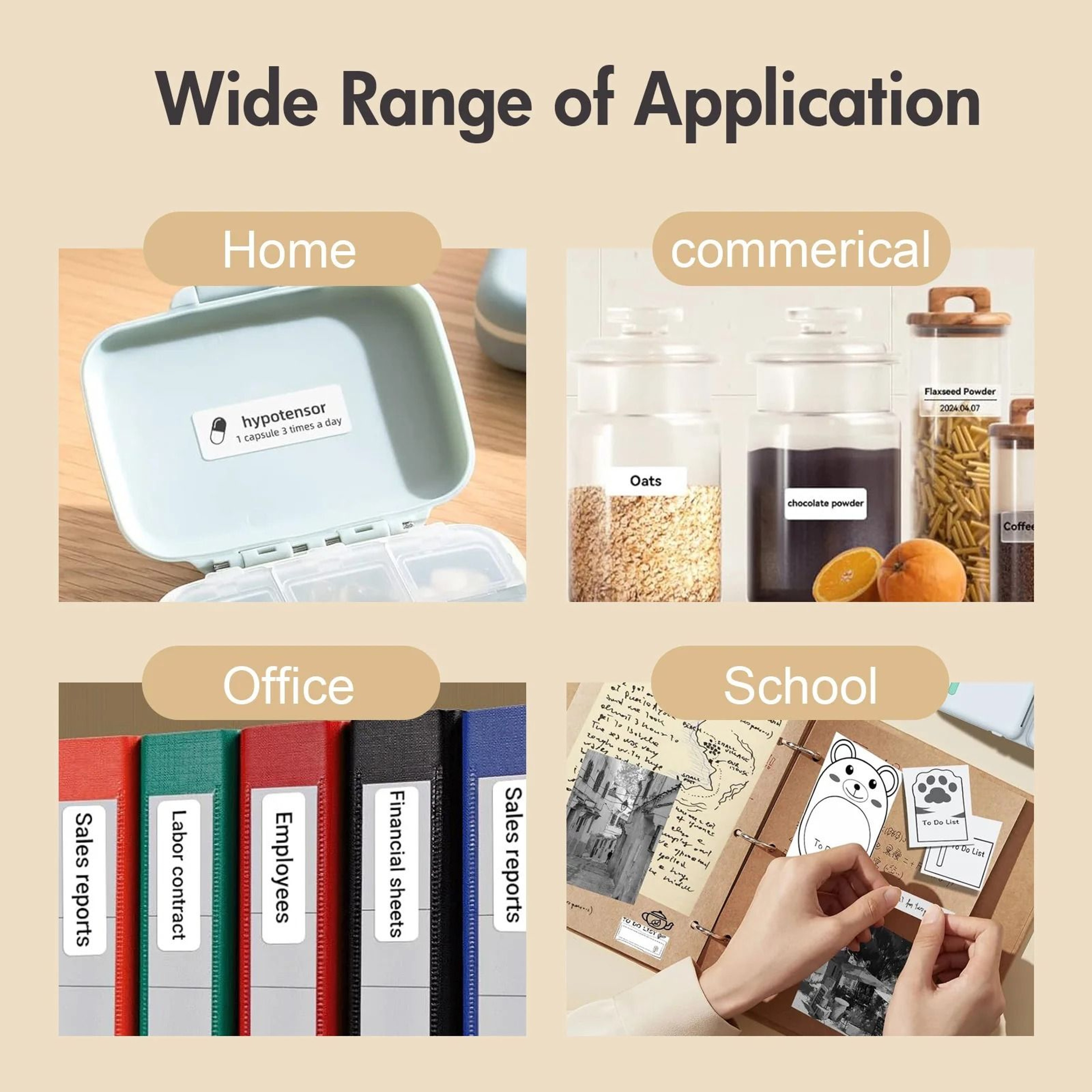 Mini Portable Wireless Bluetooth Thermal Label Printer  Handheld Sticker Maker For Small Business   4