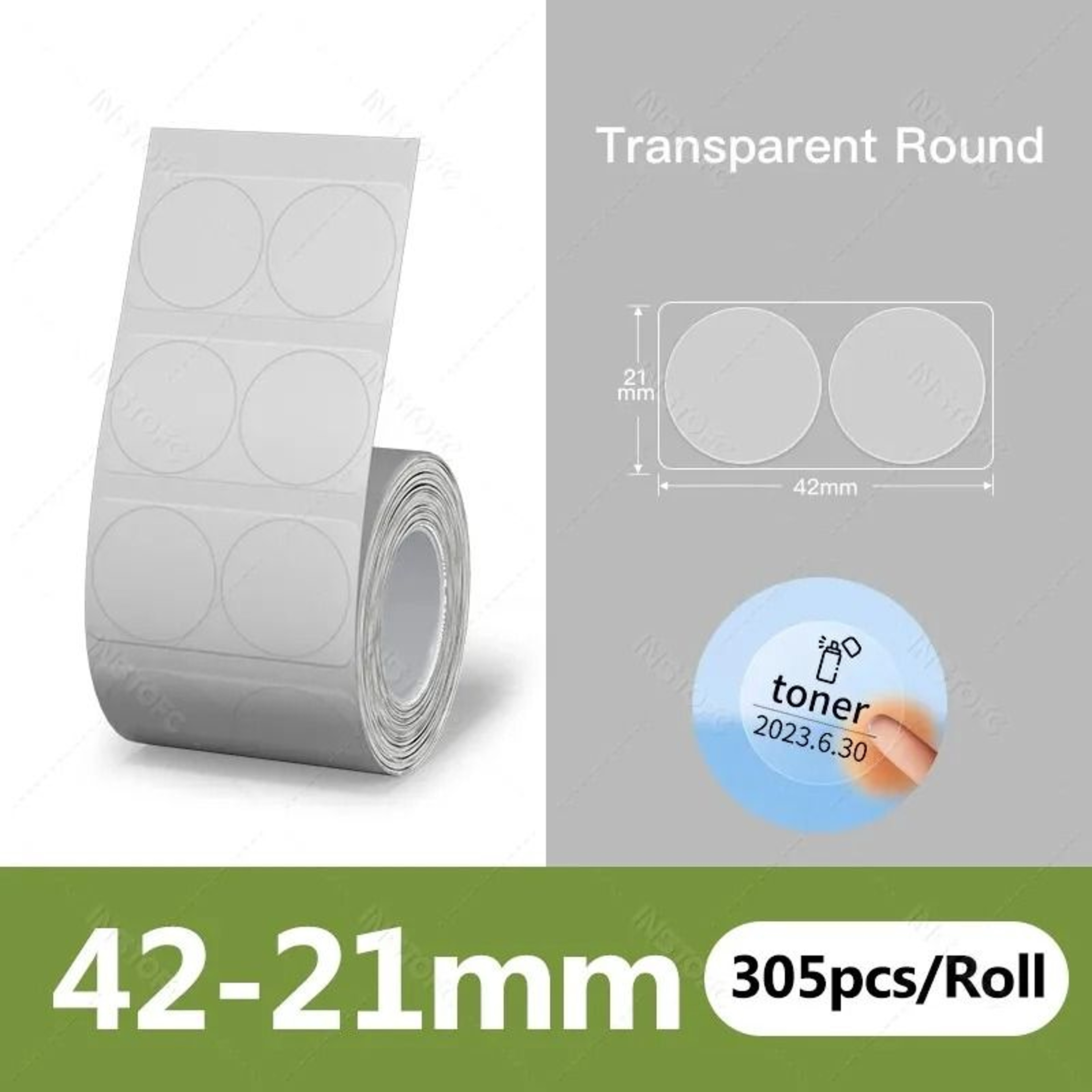 NIIMBOT B1  B21 Clear Transparent Thermal Label Roll SelfAdhesive Sticker Paper For B1 B21 Printers 9