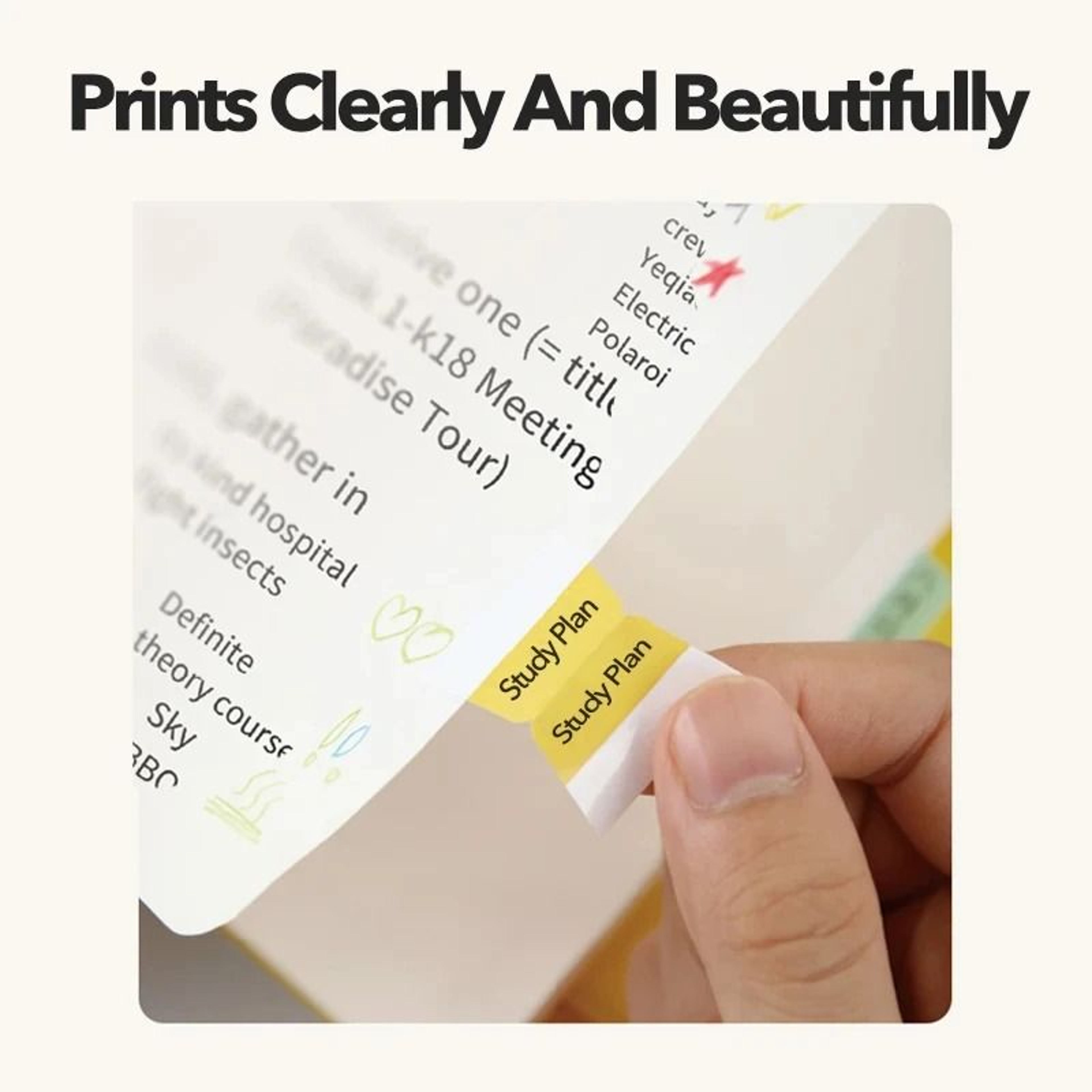 NIIMBOT B1 B21 B203  B3S Cartoon Pattern Thermal Label Roll Waterproof Stickers For Smart Label Pri 3