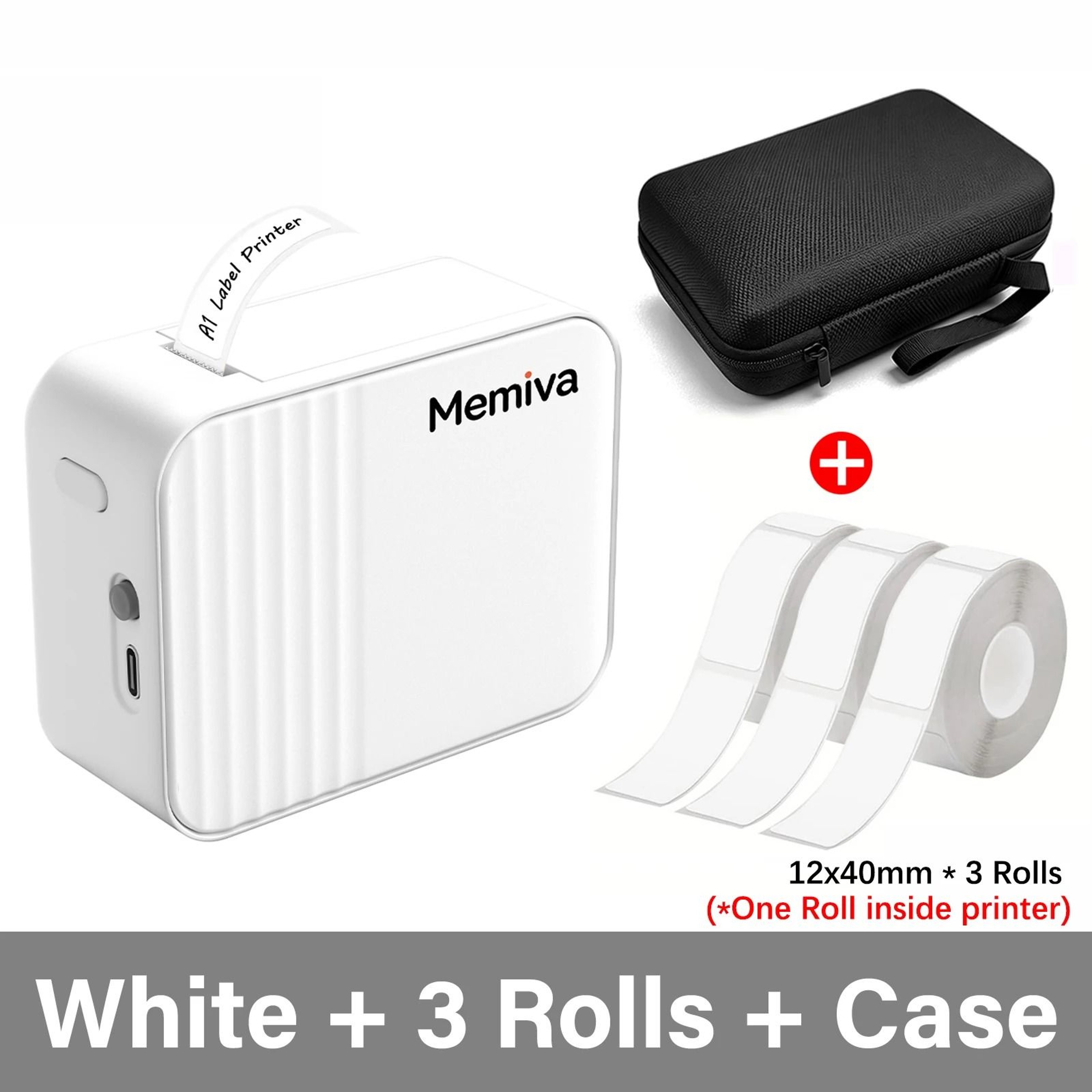 Memiva A1 Mini Portable Thermal Label Printer Wireless Inkless SelfAdhesive Sticker Maker 7