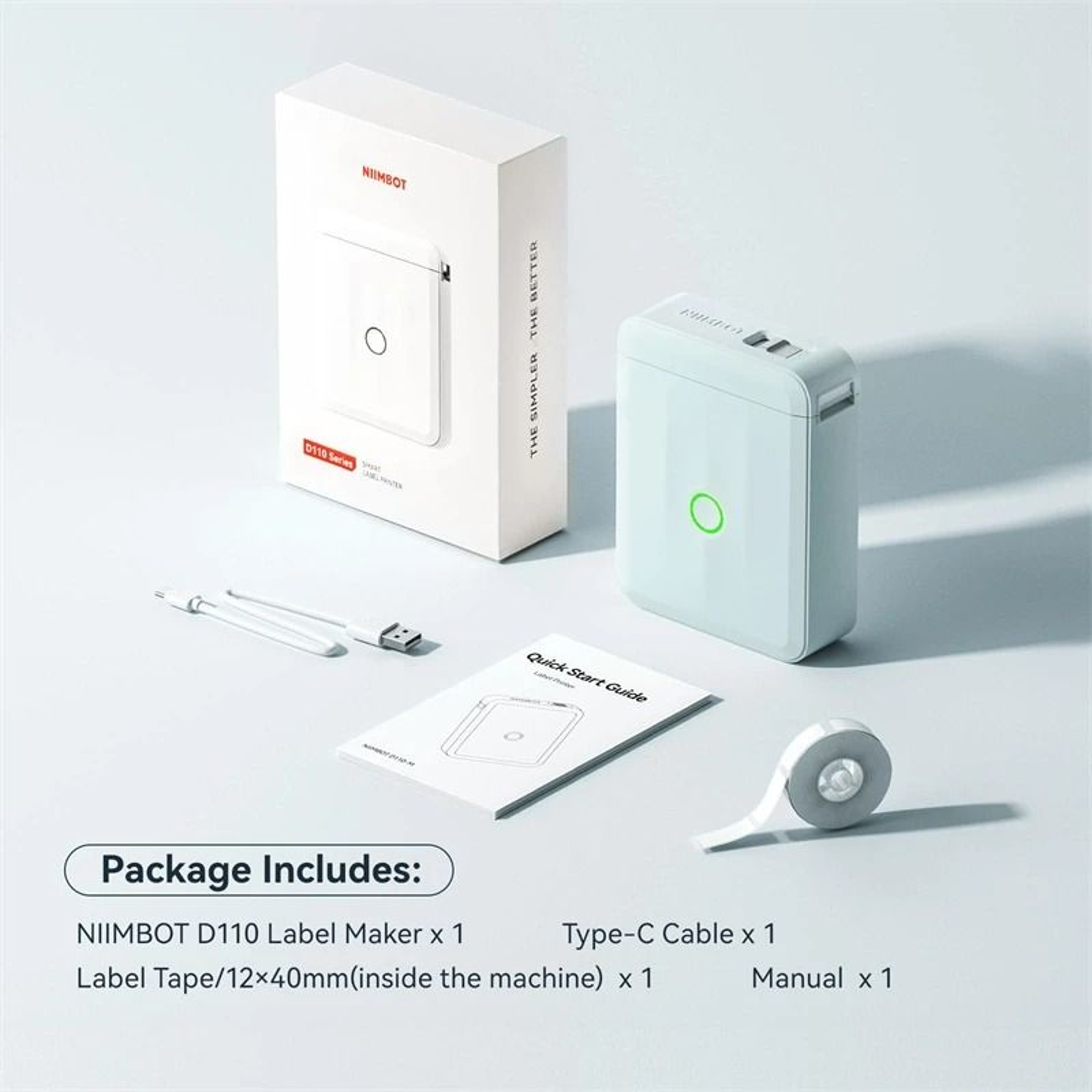 NIIMBOT D110 Mini Portable Thermal Printer Smart Pocket SelfAdhesive Bluetooth Price Label Sticker  1
