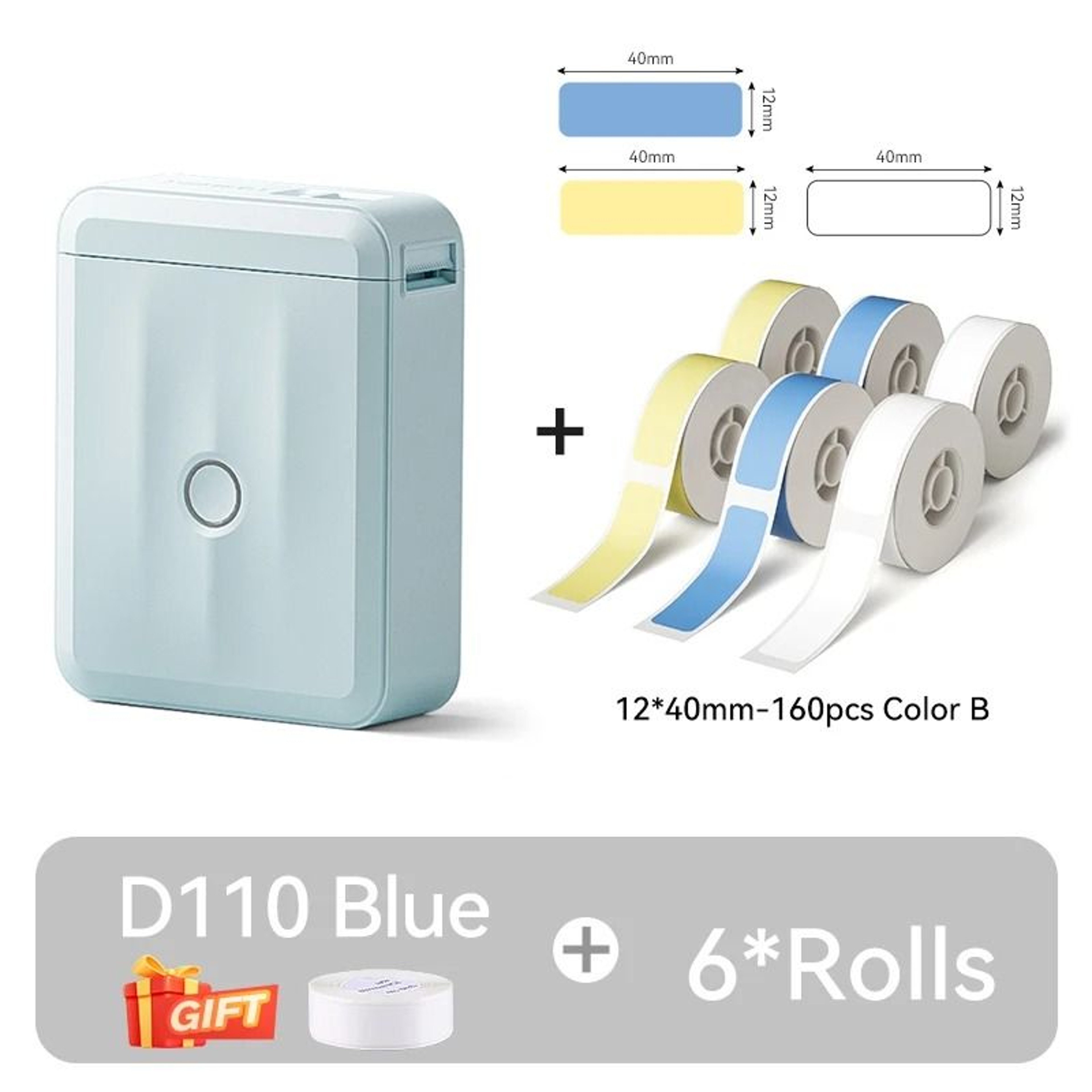 NIIMBOT D110 Mini Portable Thermal Printer Smart Pocket SelfAdhesive Bluetooth Price Label Sticker  25