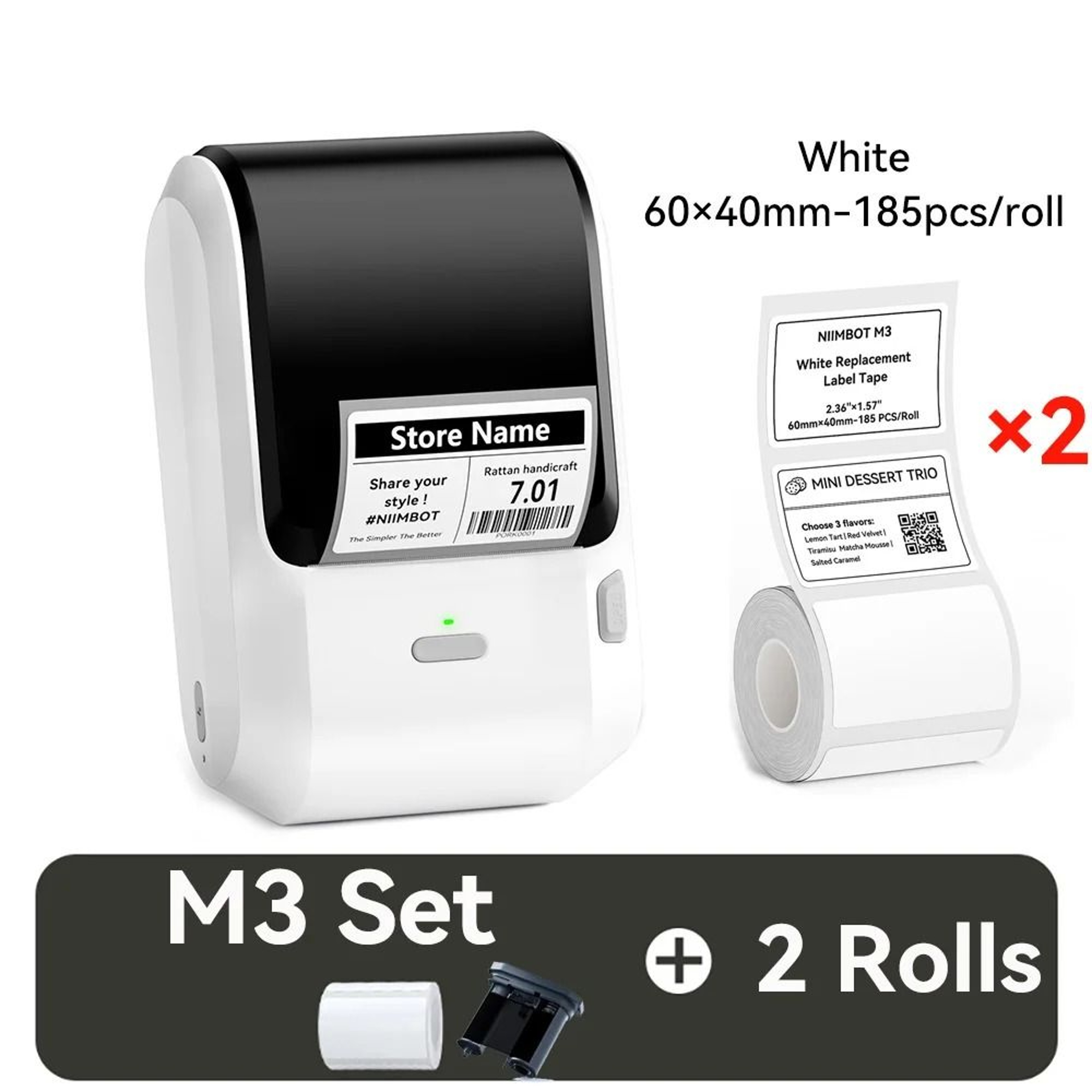NIIMBOT M3 Thermal Transfer Label Printer Barcode Price Tag Sticker Maker For Jewelry Perfume  Reta 7