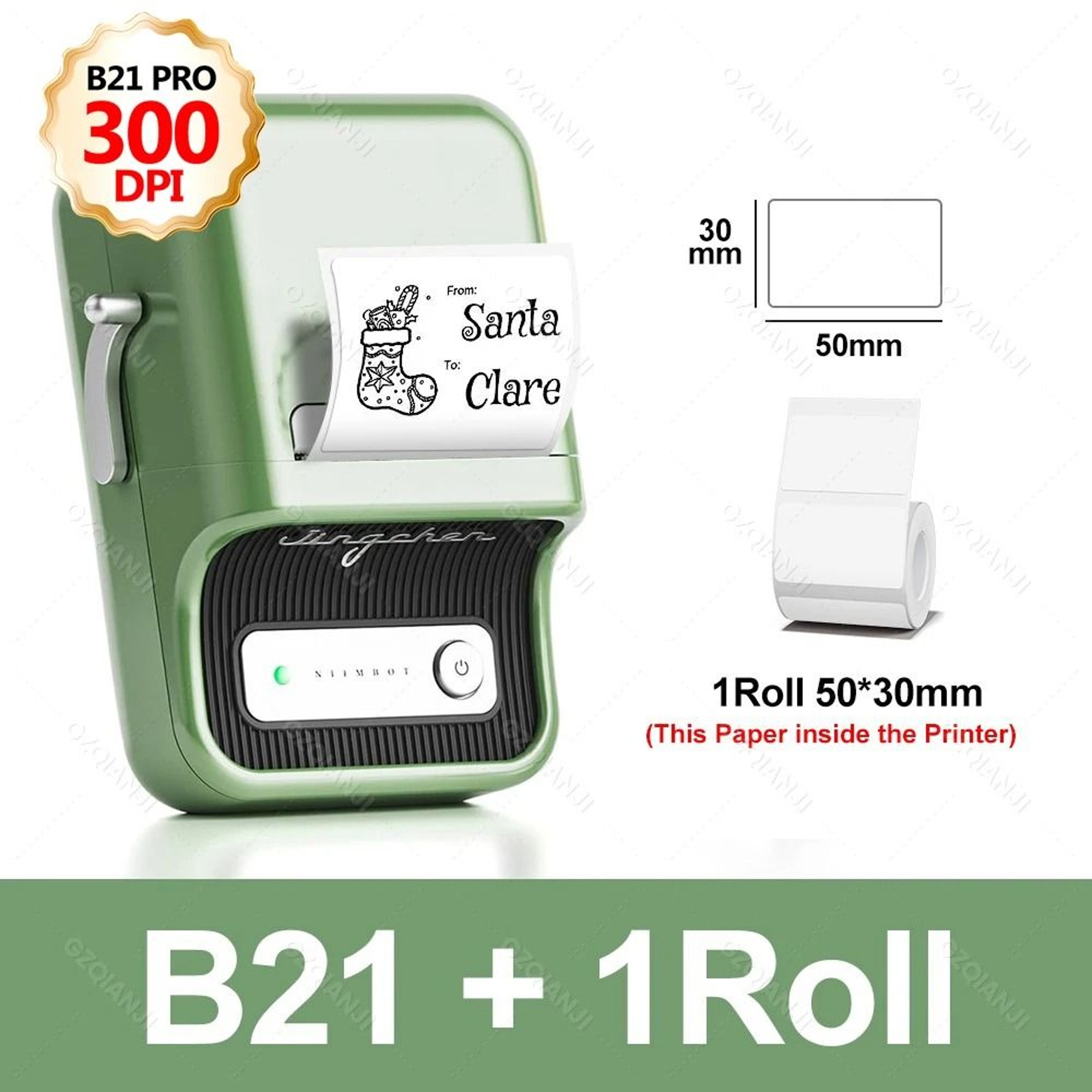 NIIMBOT B21Pro 300 DPI Wireless Thermal Label Maker Red  Black DualColor Photo  Sticker Printer 16