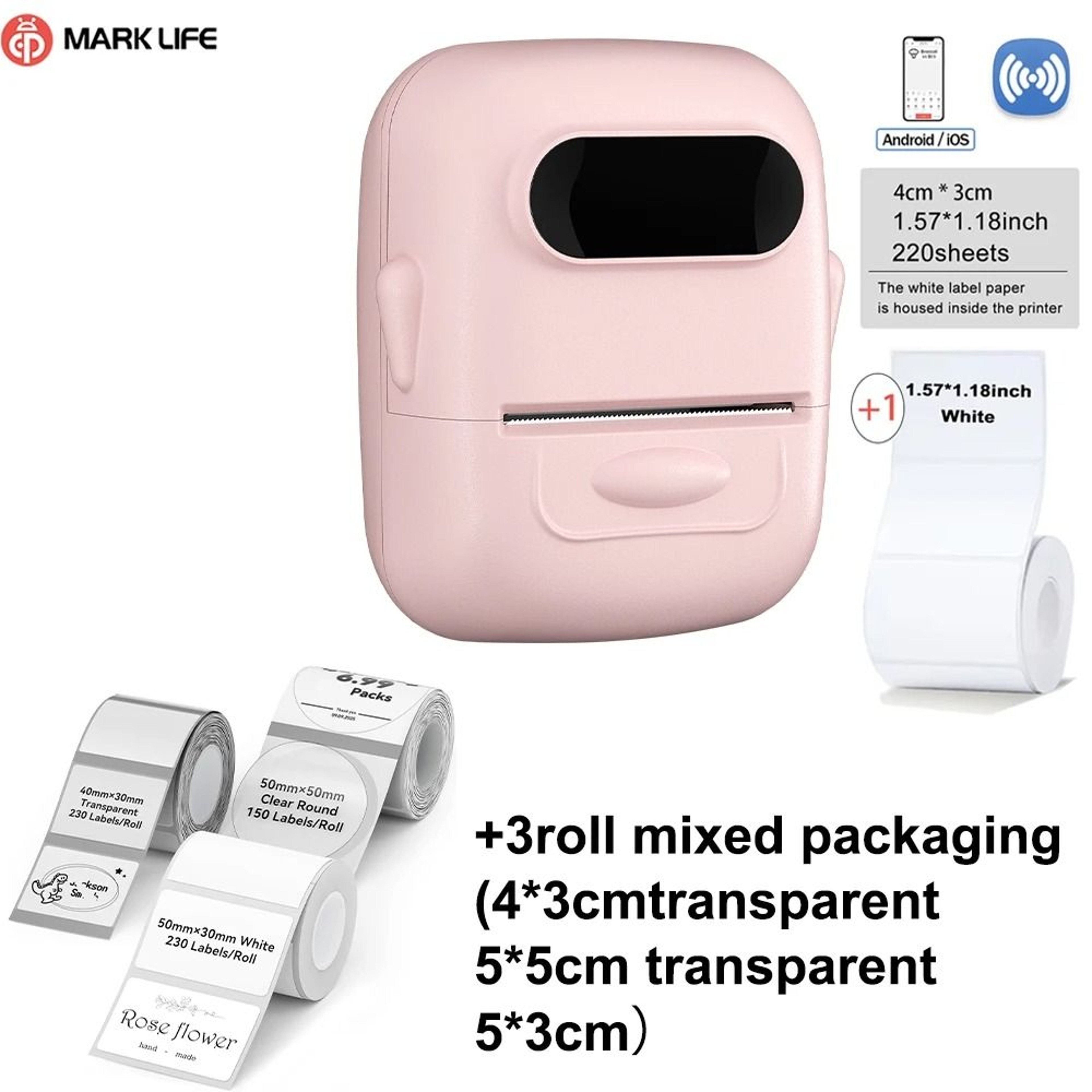 Marklife P50 Portable Thermal Label Printer Custom Sticker Maker For Home Small Business  Commercia 18