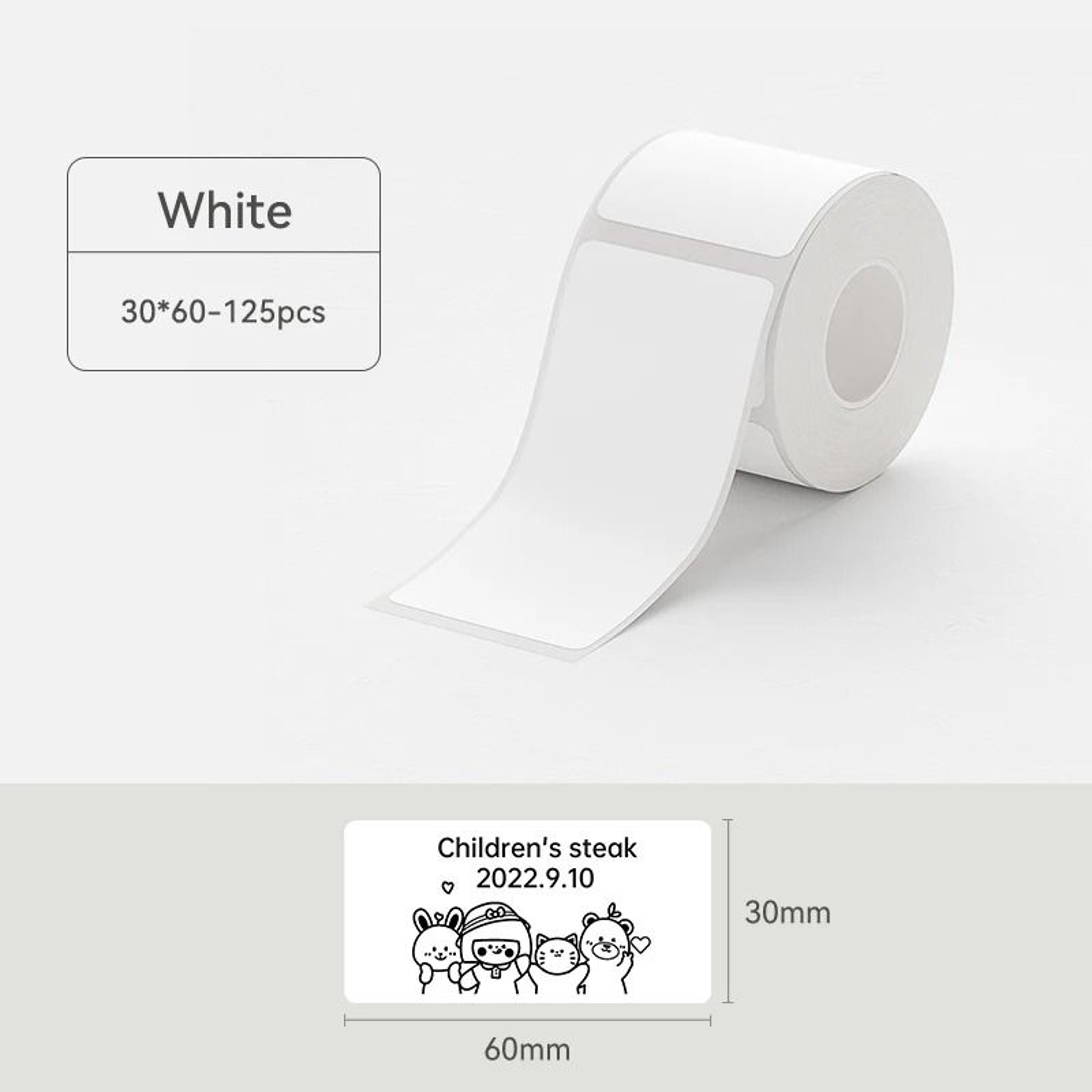 NIIMBOT Full White Series SelfAdhesive Thermal Label Rolls 2050mm For NIIMBOT B21 B1  B3S Printers 19