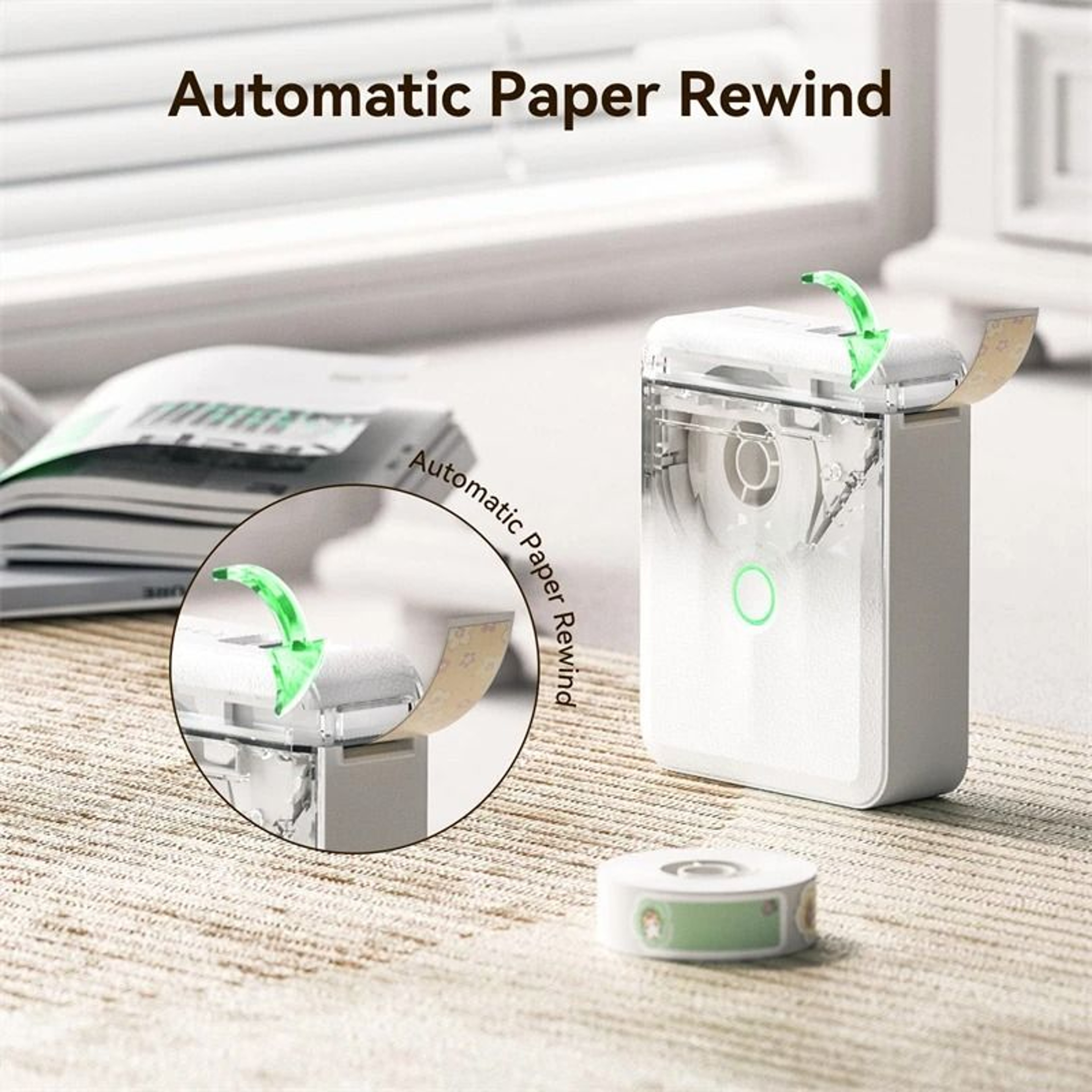 NIIMBOT D110 Mini Portable Thermal Label Printer Wireless Bluetooth Sticker Maker With Tape 2