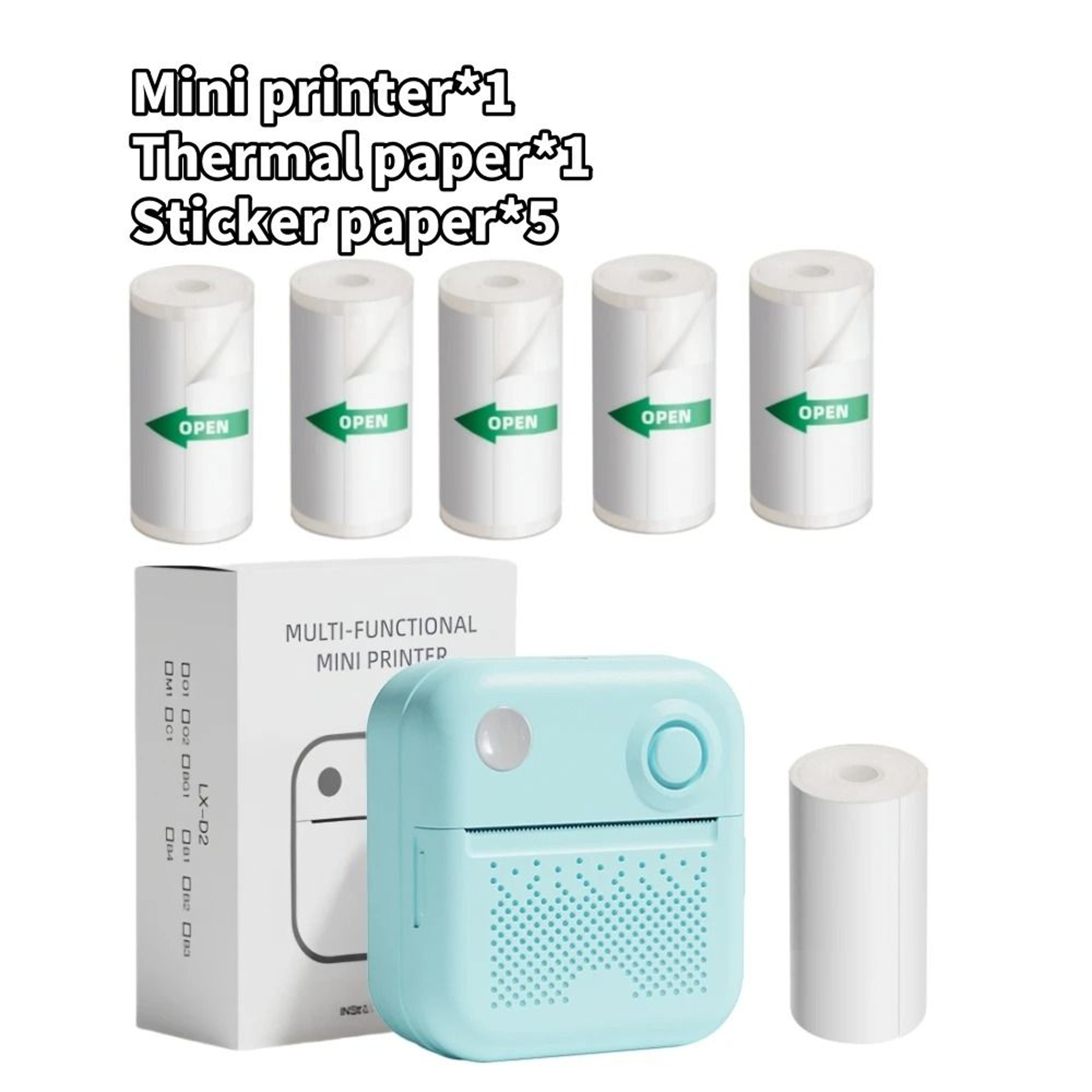 Dolewa D3 Portable Mini Thermal Pocket Printer Wireless Photo  Sticker Maker 12