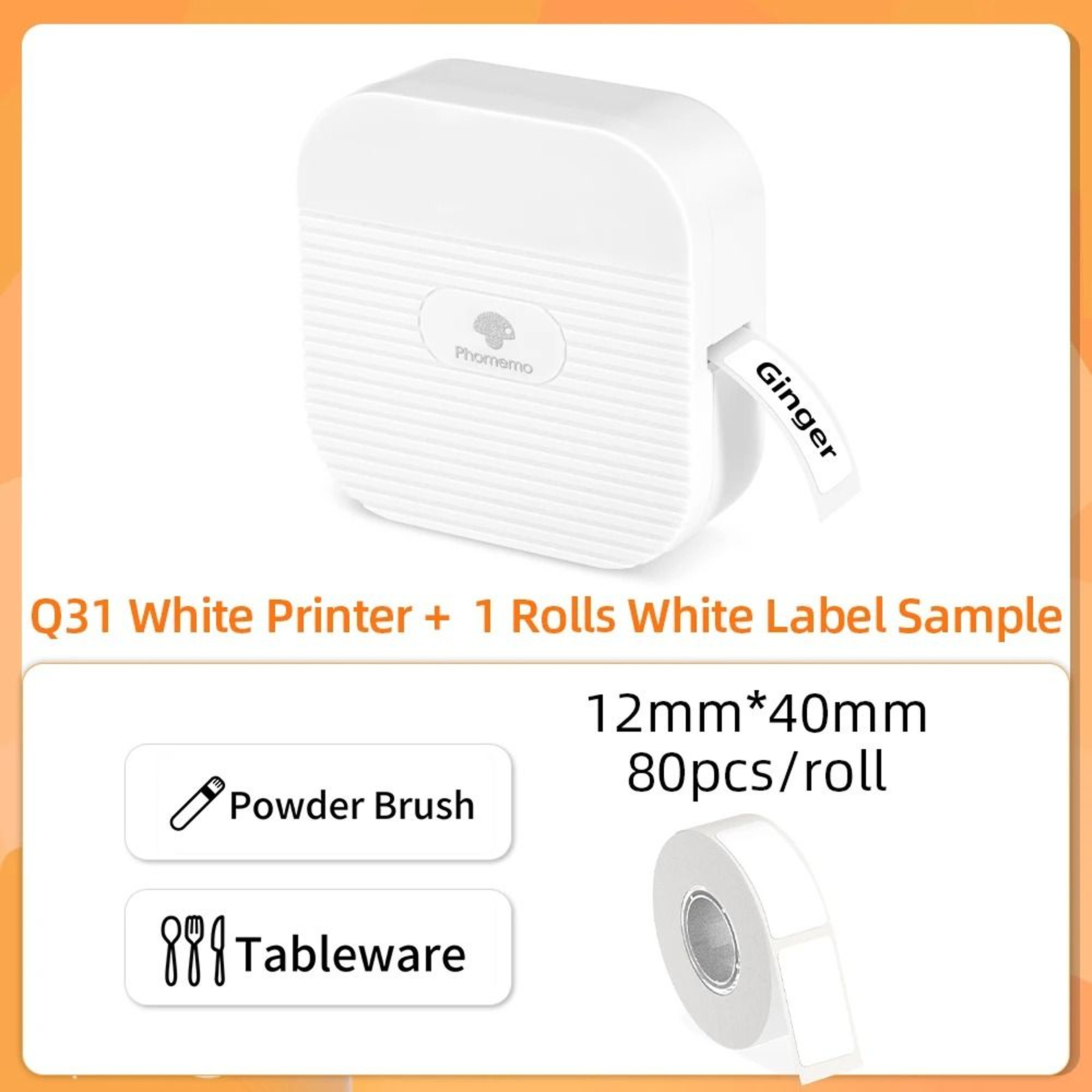 Phomemo Q30 Q31 Q30S Mini Portable Wireless Bluetooth Thermal Label Maker Sticker Machine For Home  7