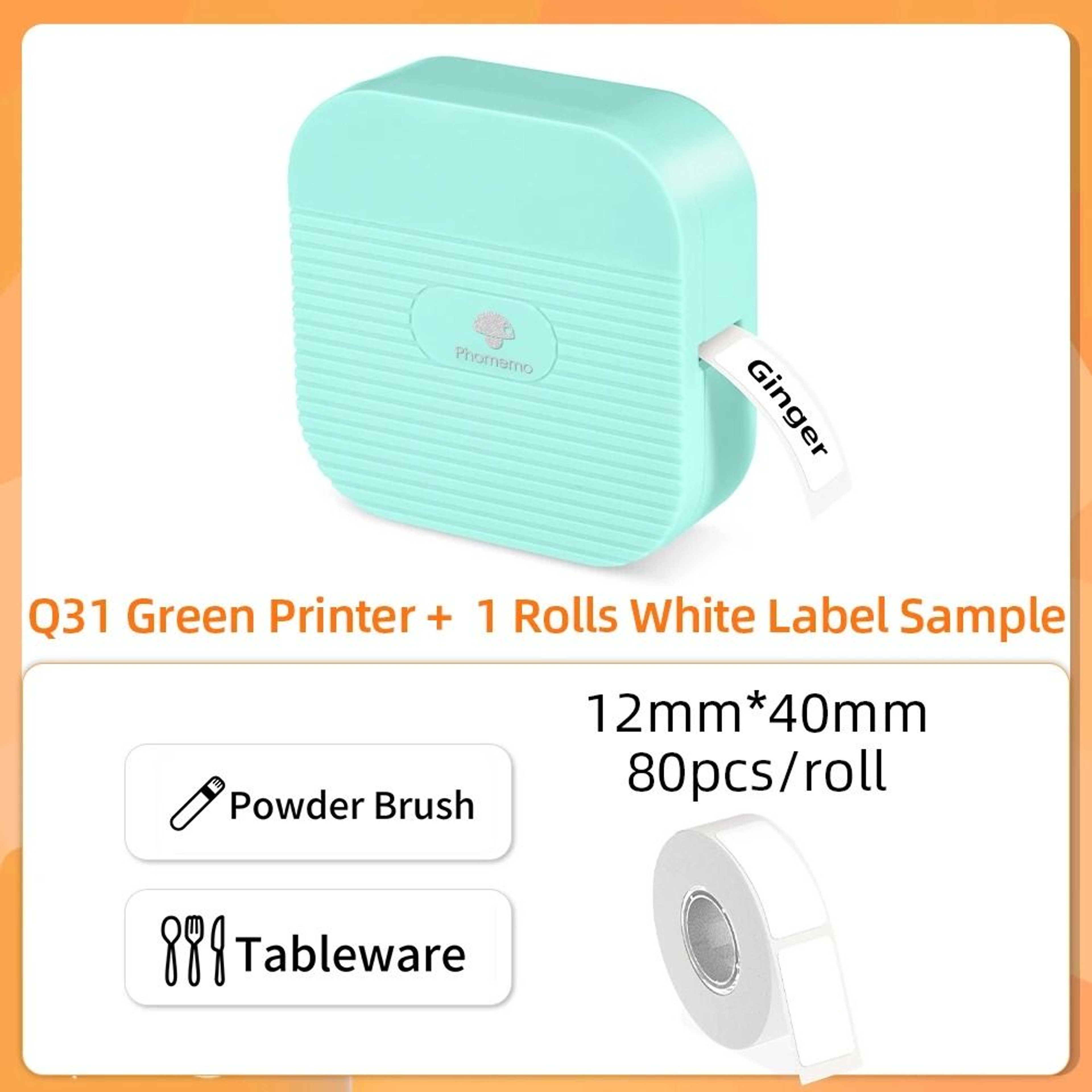 Phomemo Q30 Q31 Q30S Mini Portable Wireless Bluetooth Thermal Label Maker Sticker Machine For Home  24