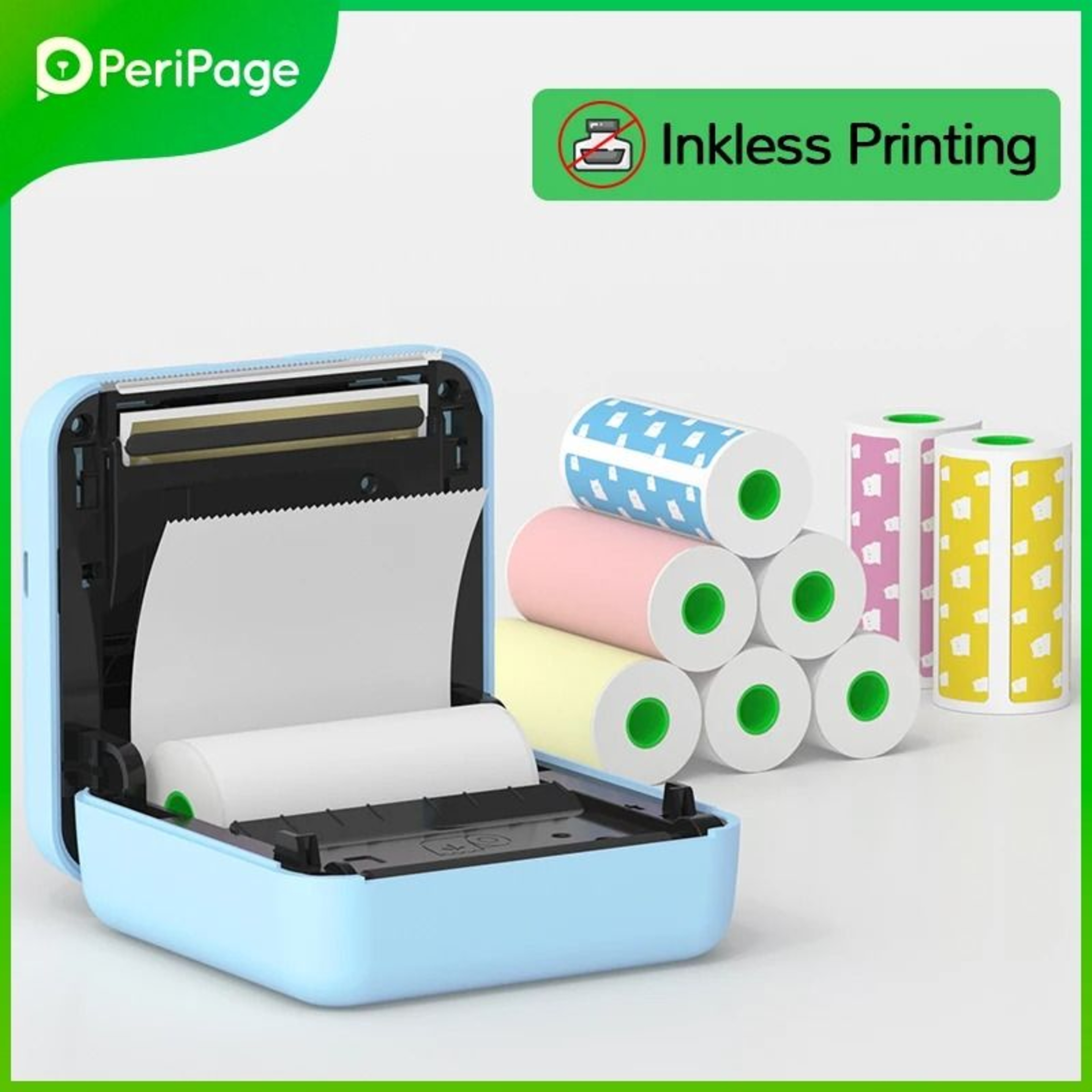 PeriPage A6 304DPI HD Mini Photo Printer Portable Bluetooth Wireless Sticker Label Maker 2