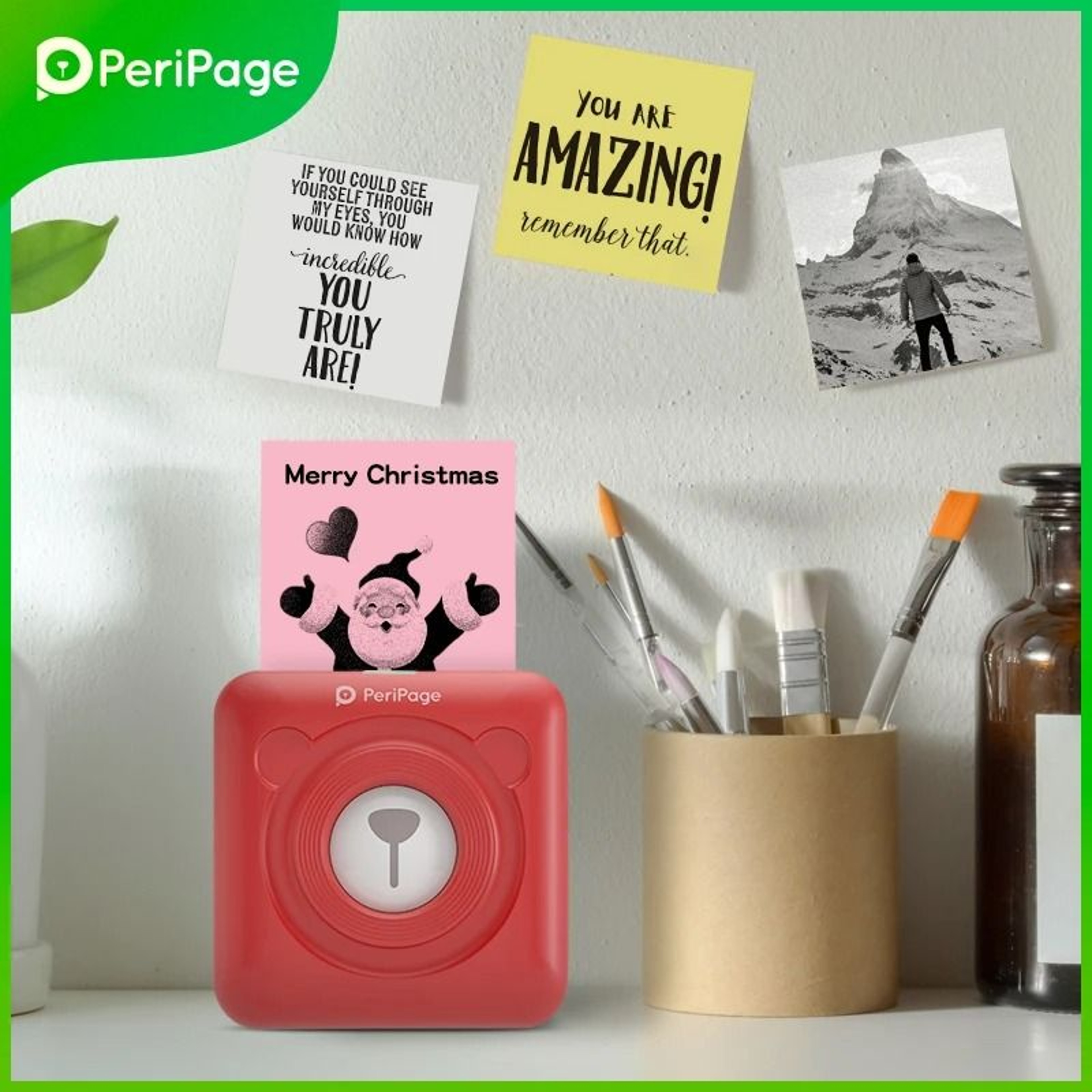 PeriPage A6 304DPI HD Mini Photo Printer Portable Bluetooth Wireless Sticker Label Maker 4