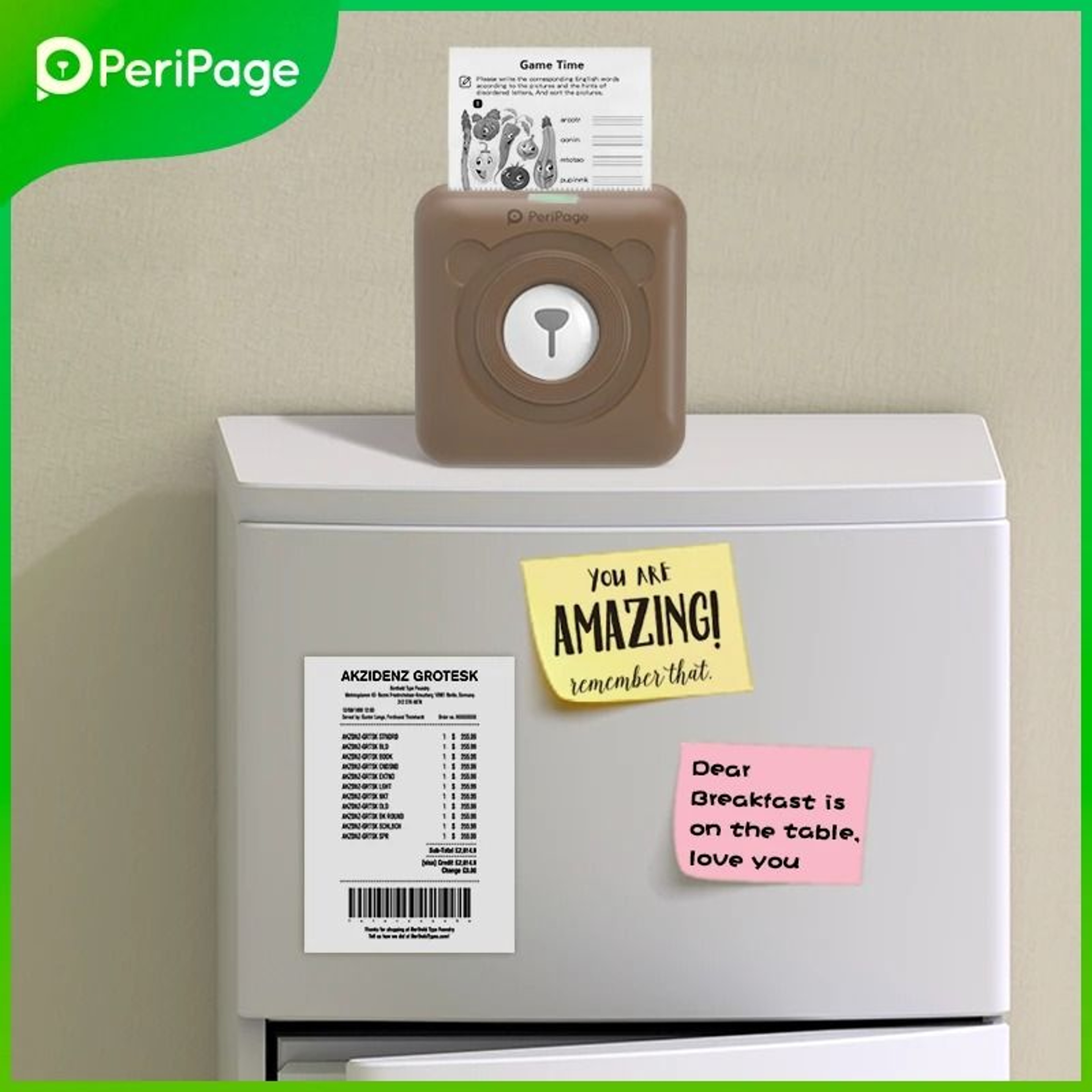 PeriPage A6 304DPI HD Mini Photo Printer Portable Bluetooth Wireless Sticker Label Maker 5