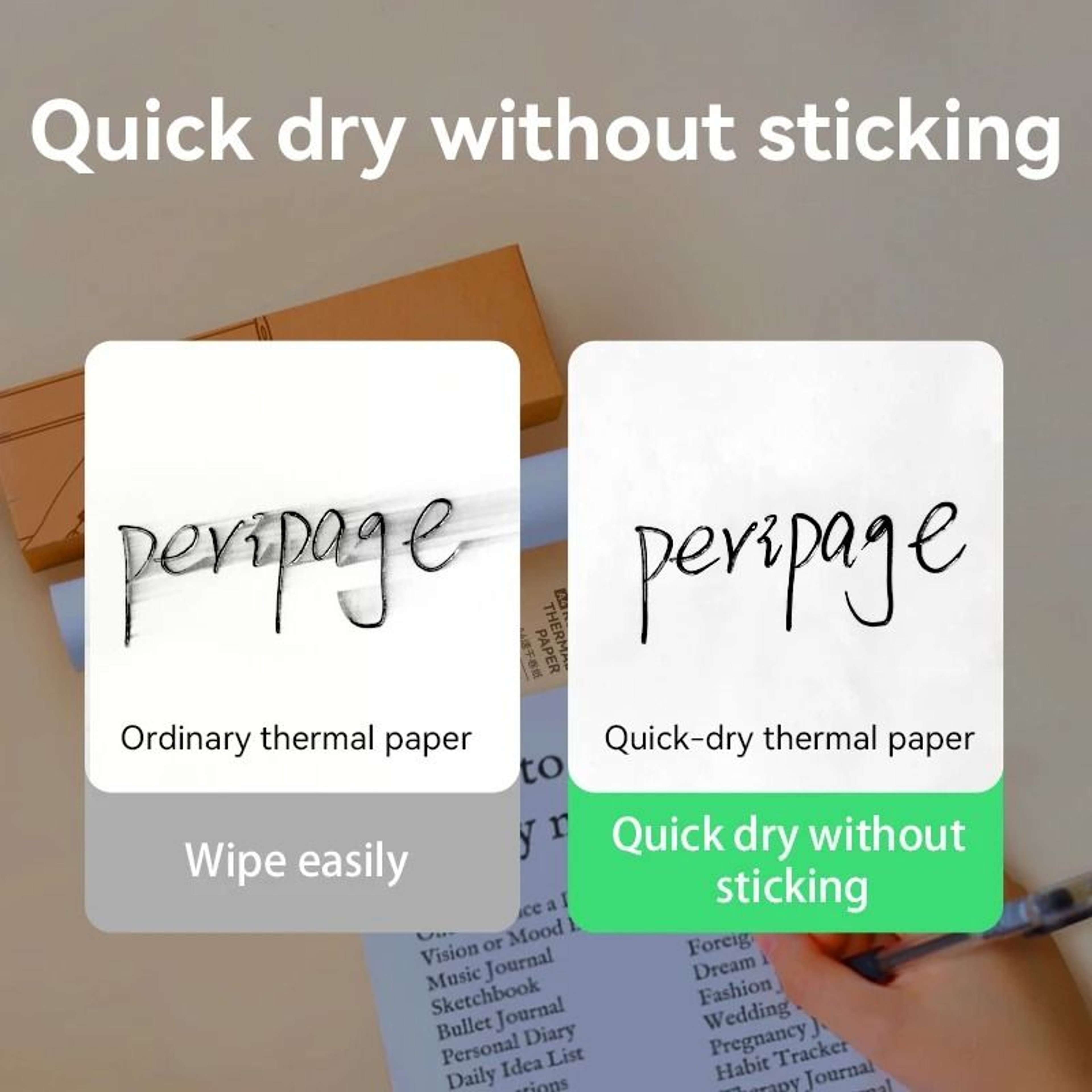 Official PeriPage A4 Thermal Paper Roll  Fanfold Pack 10Year Archival Quality For A40 Portable Prin 4