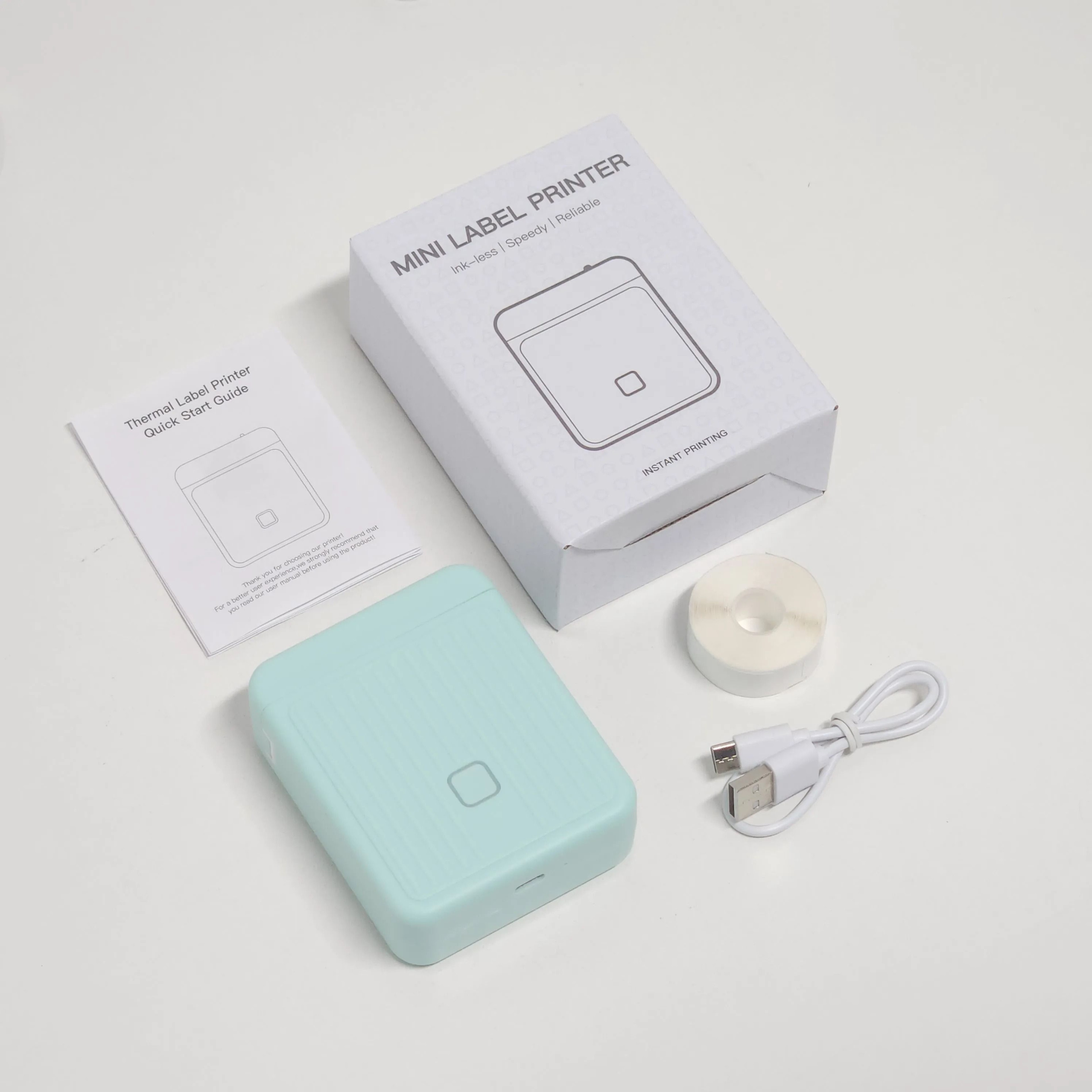 DOLEWA T01 Portable Mini Thermal Label Printer Wireless Bluetooth Inkless Barcode Sticker Machine F 6