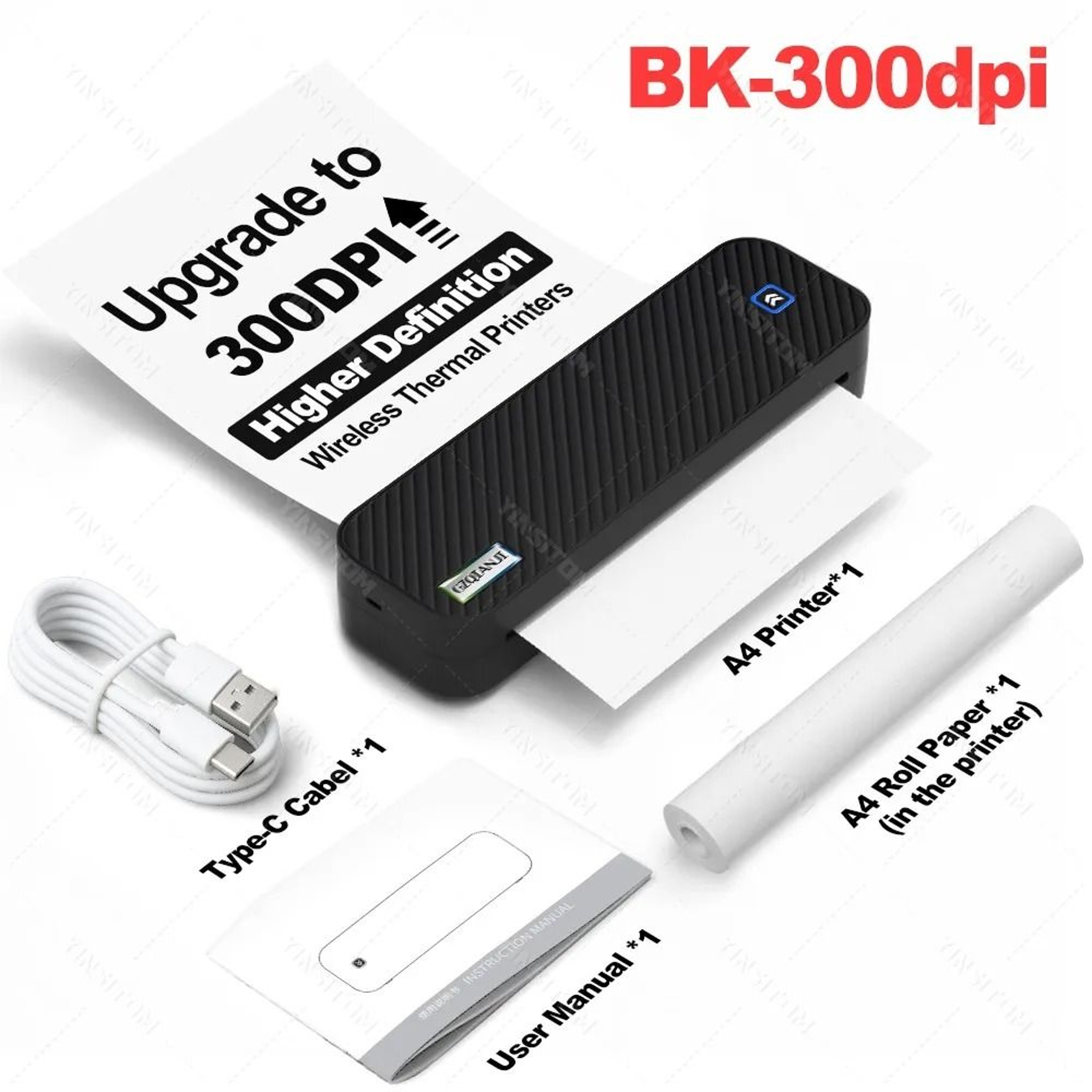 YINSITOM 300dpi Portable Thermal Printer Supporting US Letter  A4 Paper 9