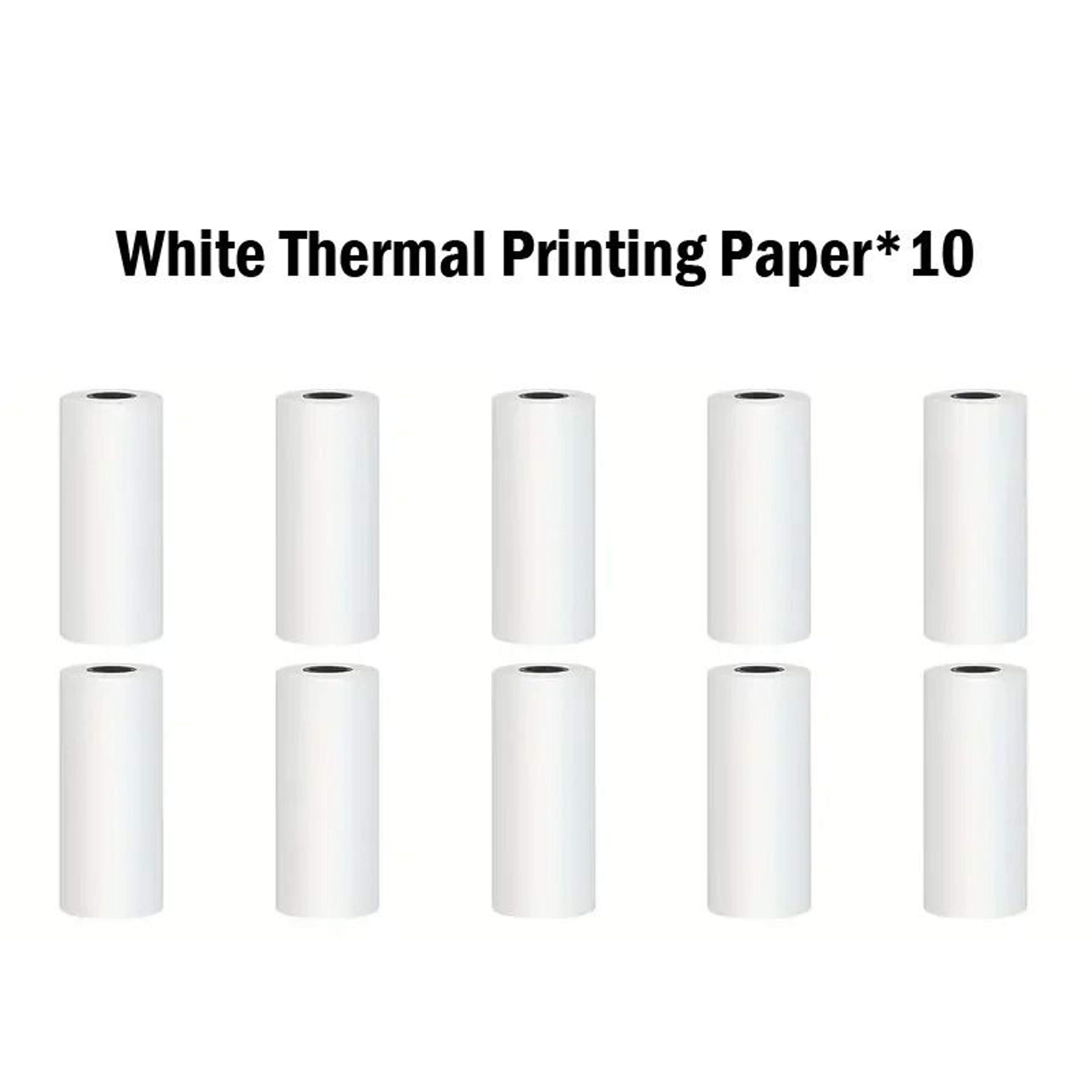 10Roll 57mm Thermal Sticker Paper Set SelfAdhesive White Labels For Pocket Printers  Kids Photo Mak 8