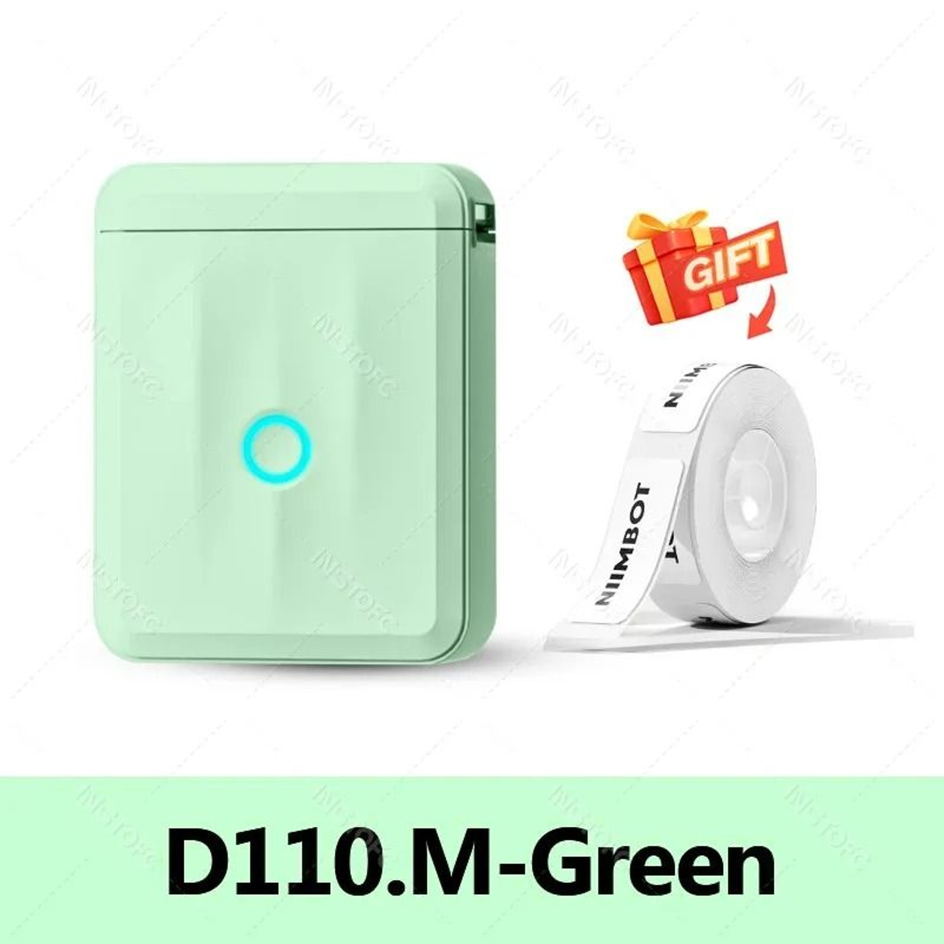 NIIMBOT D110M Upgraded Mini Portable Bluetooth Thermal Label Printer With Tape For Office Home  Sch 8