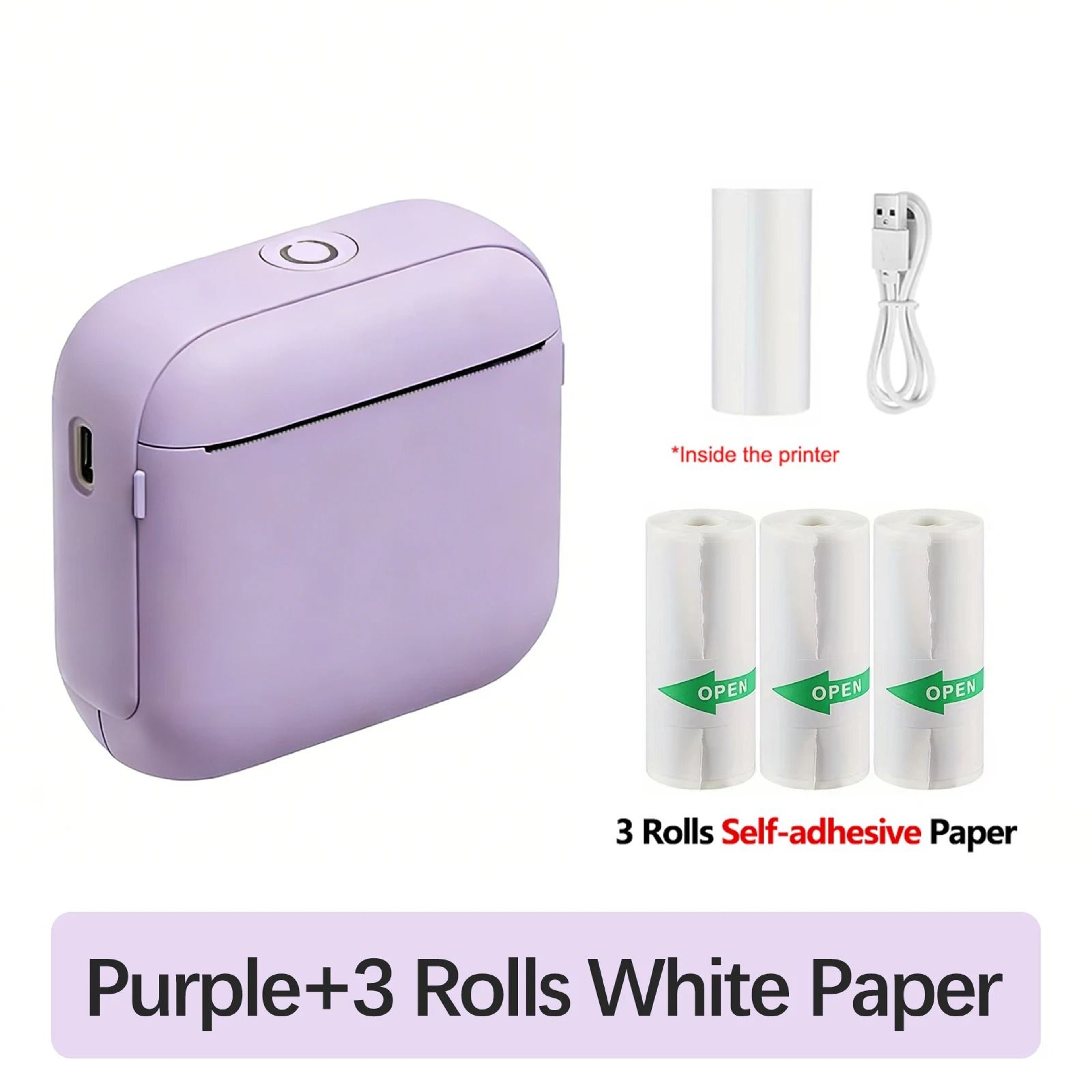X6 Mini Portable Bluetooth Thermal Printer For Photo Journal Notes Memos  Sticker Labels 8