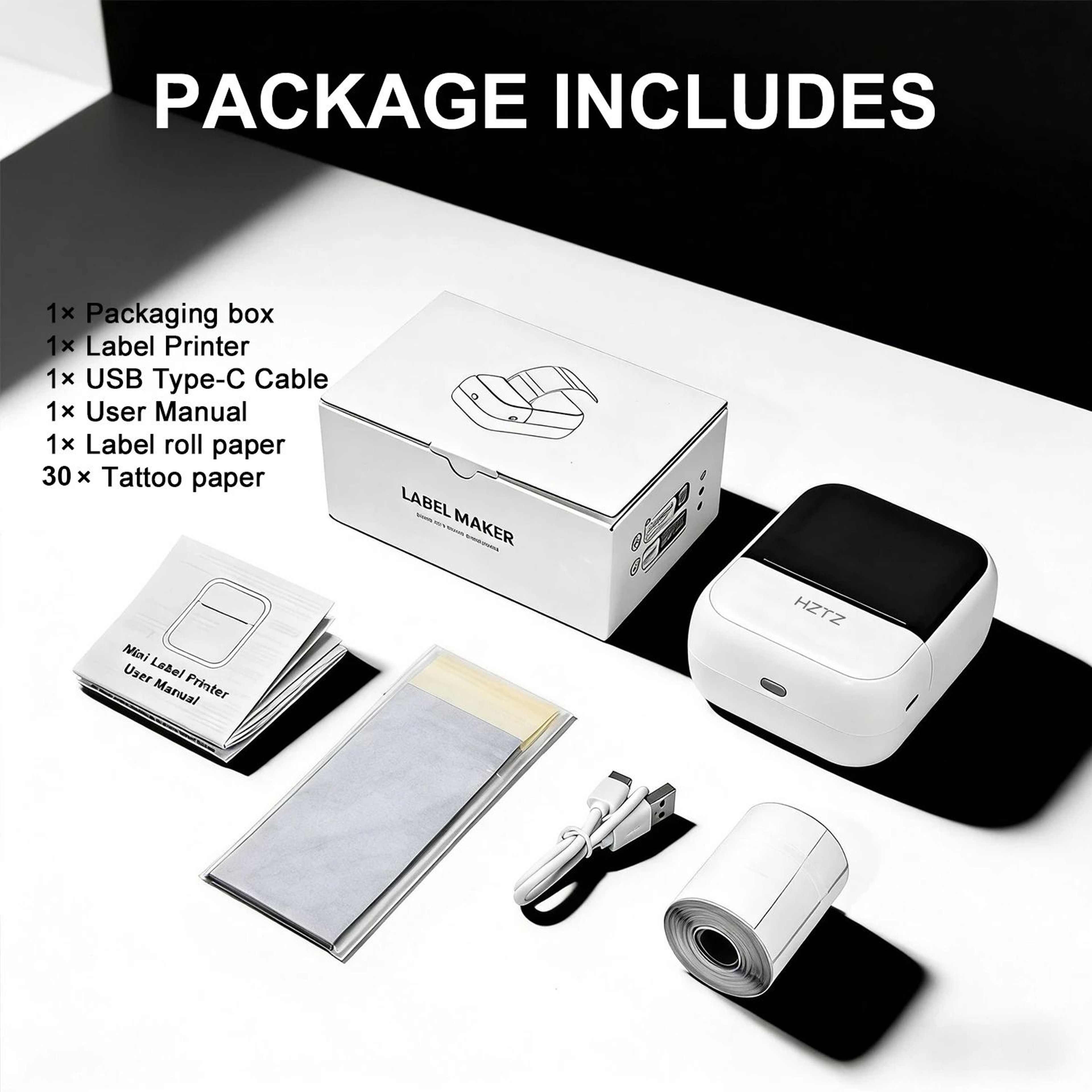 C50 Mini Wireless Portable Inkless Thermal Tattoo  Label Printer For Stencils Logos Stickers  DIY P 7