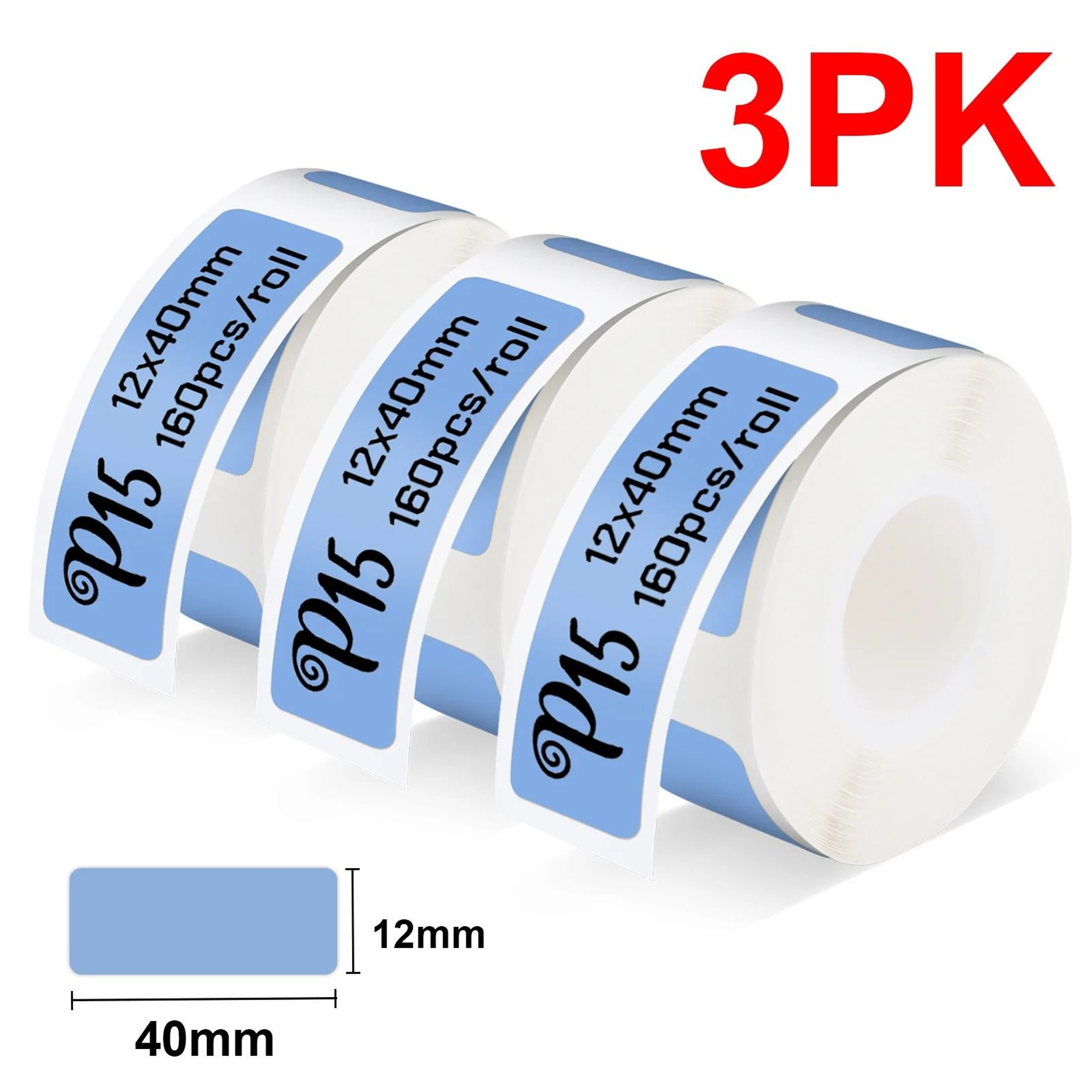 P15 Portable Wireless Bluetooth Thermal Label Maker With SelfAdhesive Sticker Label Paper 17