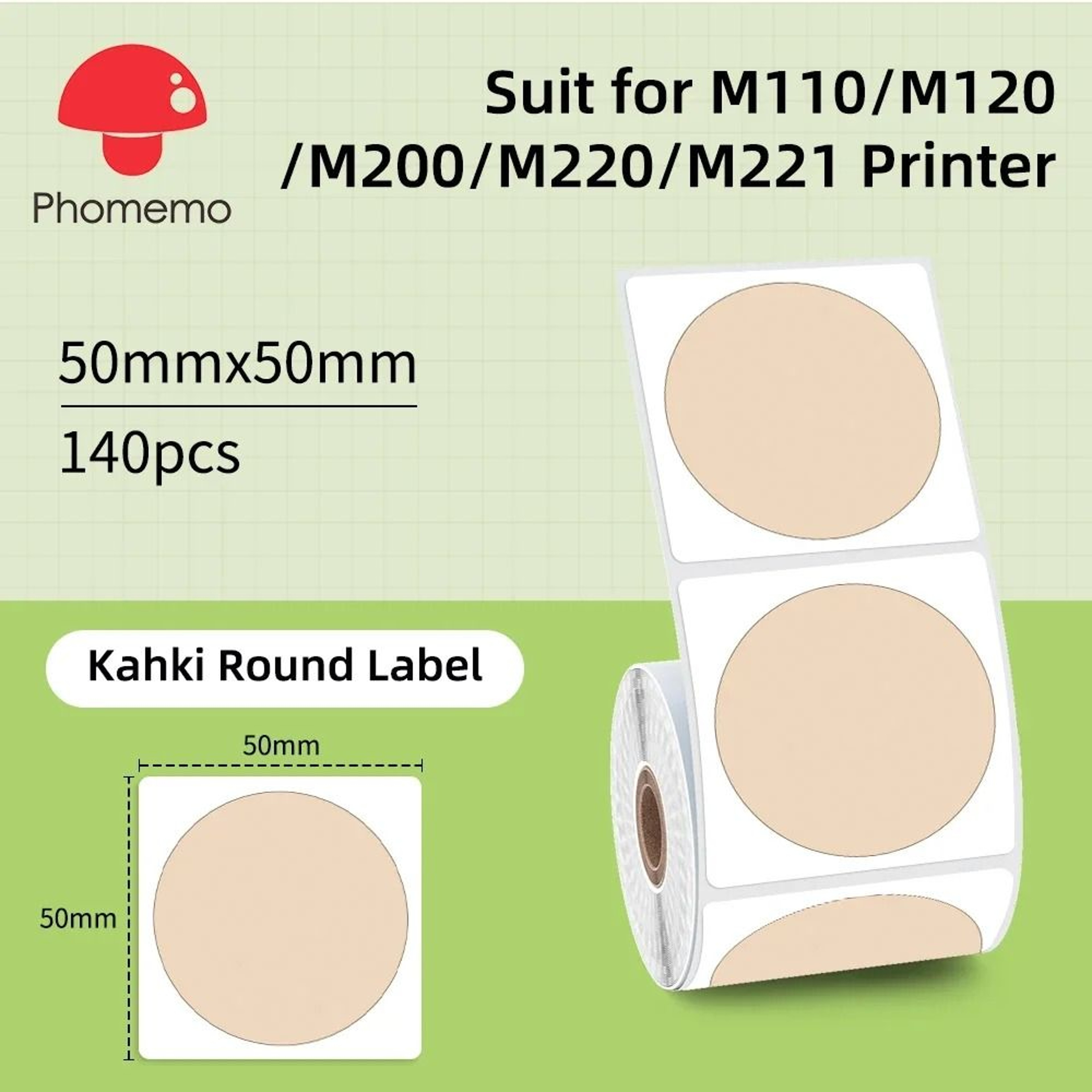 Direct Thermal Label Stickers For Phomemo M110 M220 M221  M120 Mini Portable Printers 2050mm 8