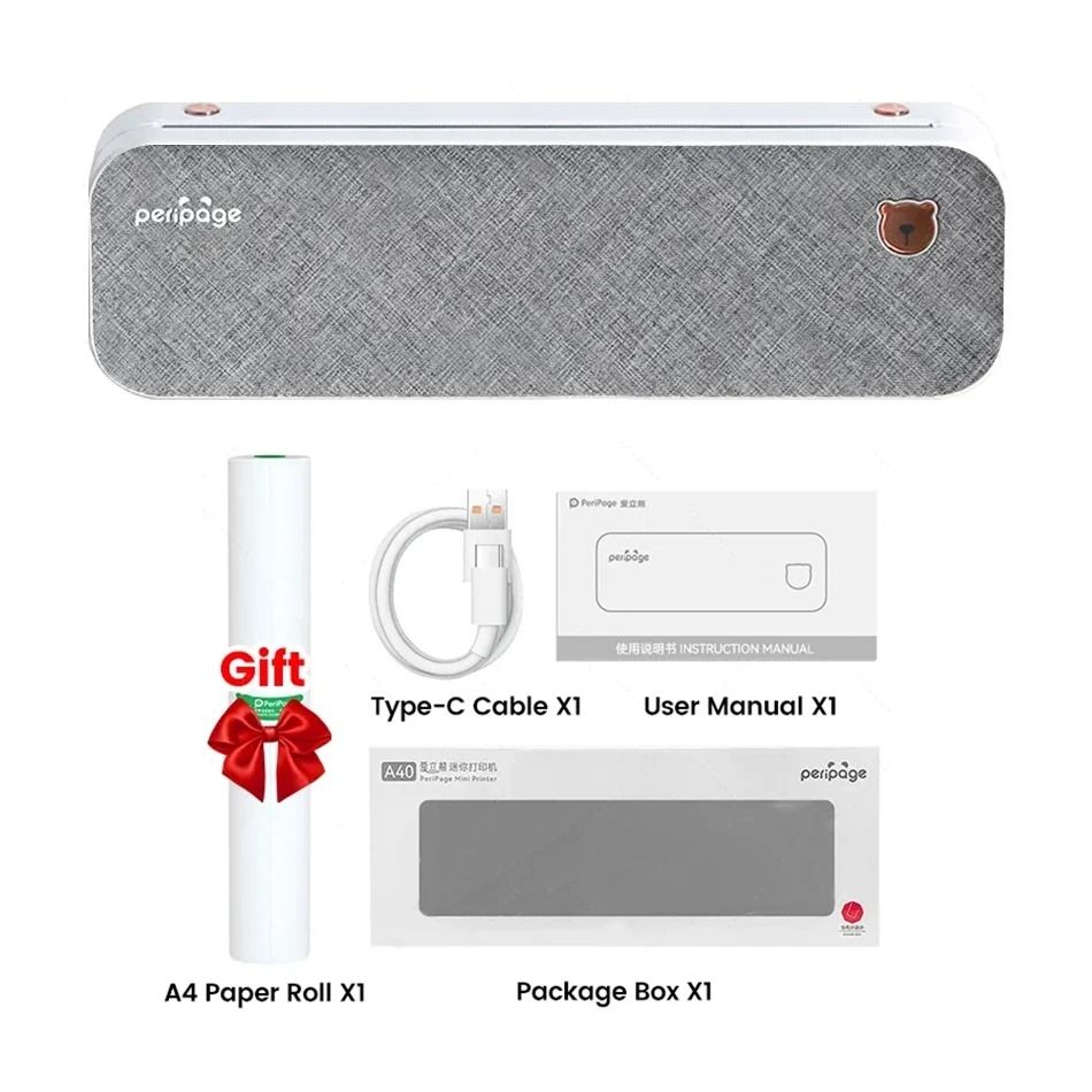 PeriPage A40 Portable A4 Thermal Printer Storage Bag  EVA Hard Carrying Case For Travel 7